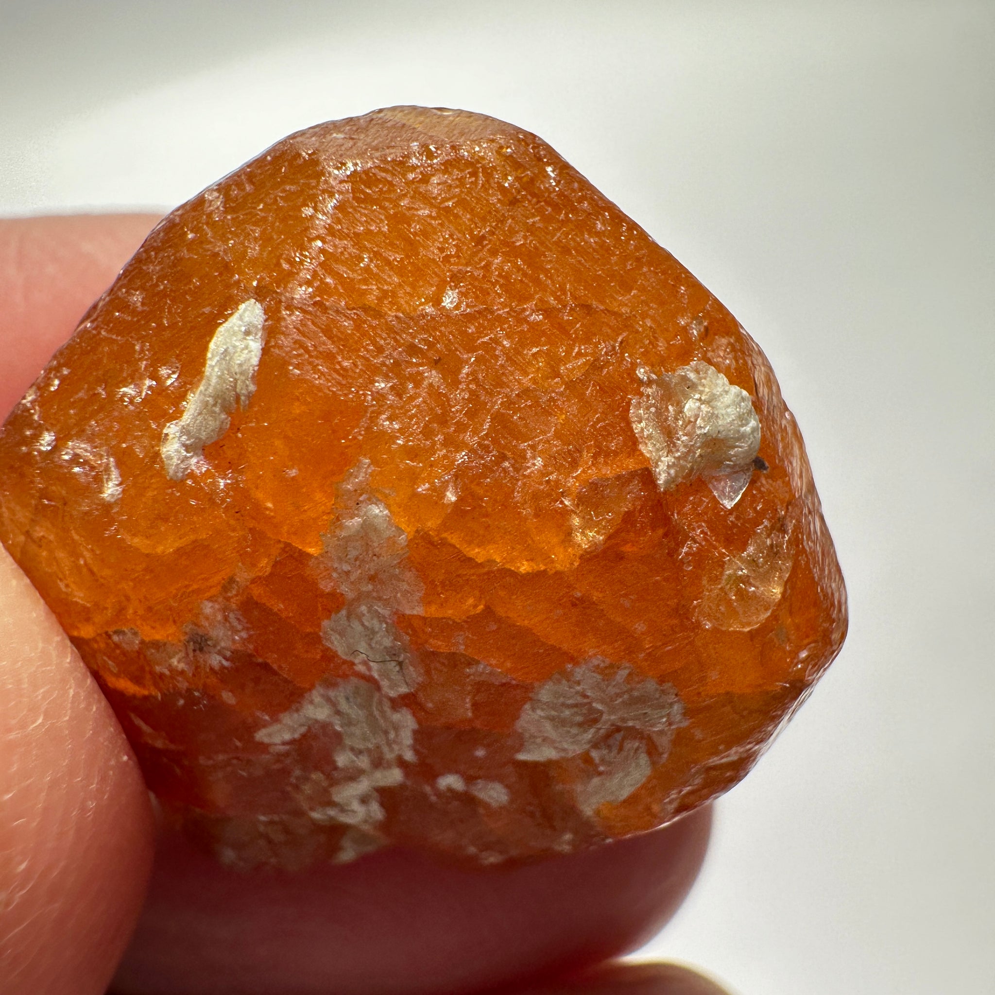 Mandarin Spessartite Garnet Crystal, 12.30gm, Loliondo in Tanzania, Untreated Unheated