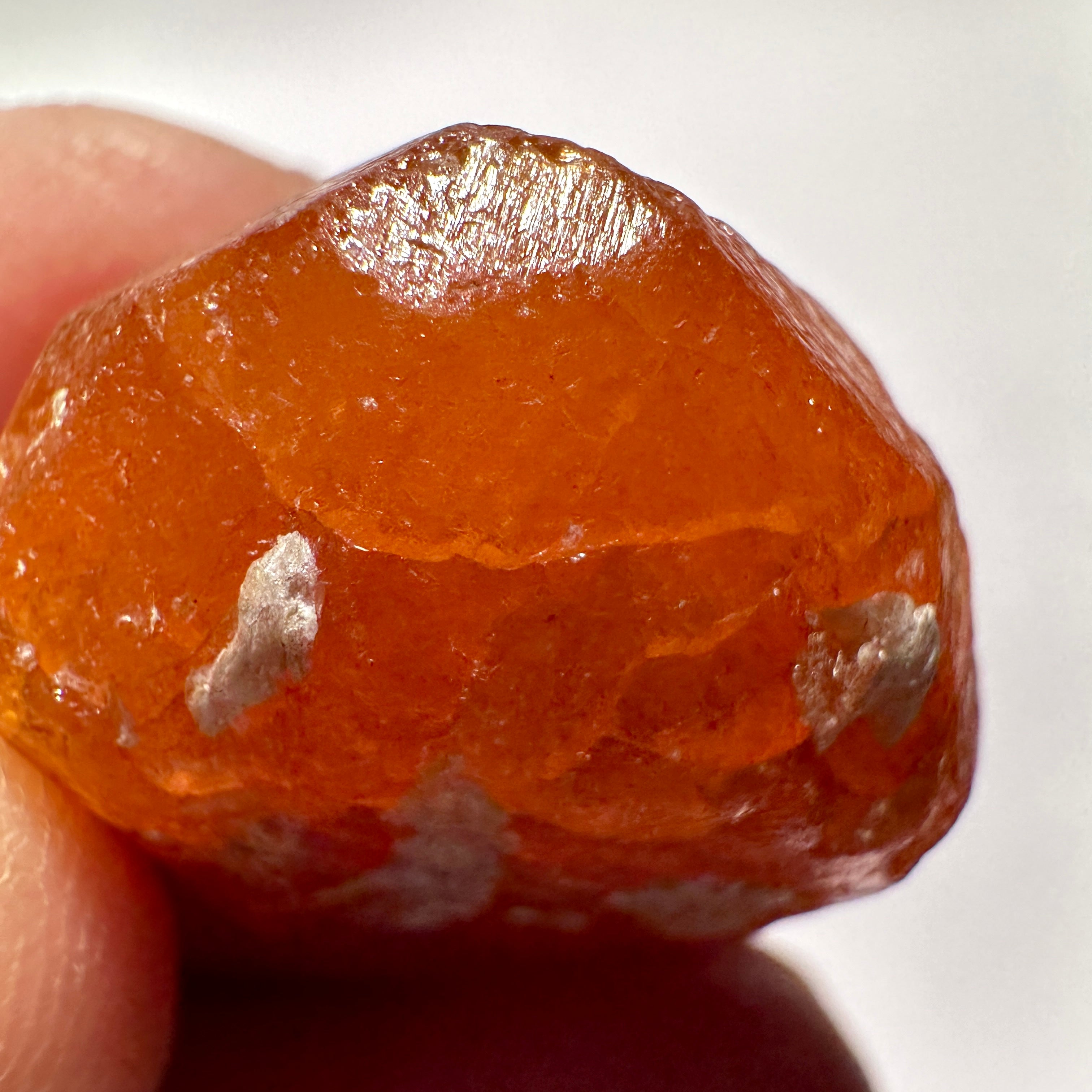 12.30gm Mandarin Spessartite Garnet Crystal, Loliondo in Tanzania, Untreated Unheated