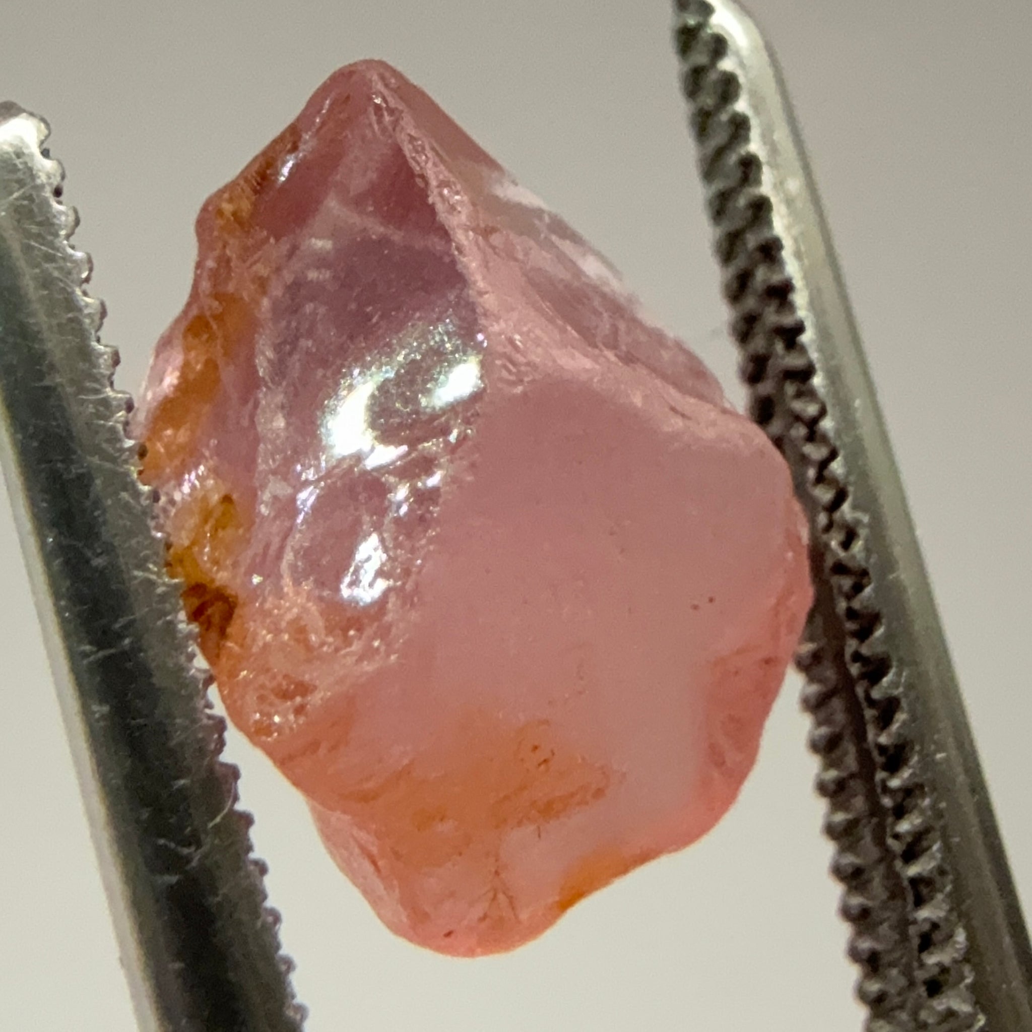 Mahenge Spinel, 3.65ct, Mahenge, Tanzania, Untreated Unheated. Slight crack on one end will come off on preforming, rest slightly milky