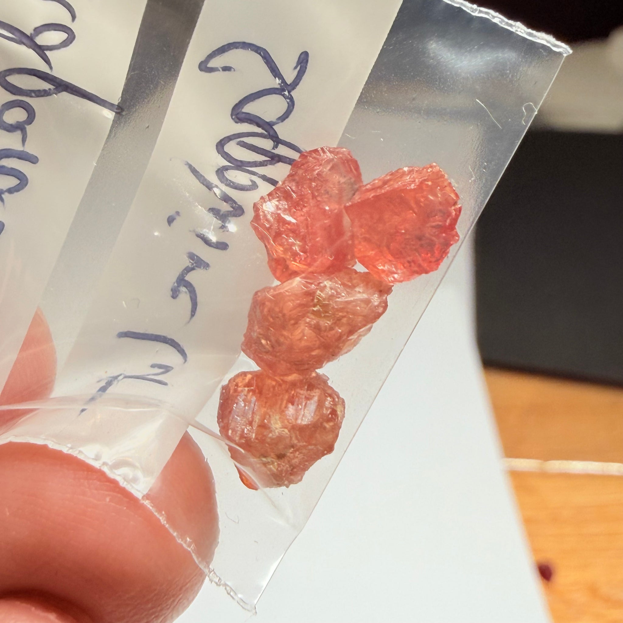 Umba Padparadscha Sapphire Lot, 9.04ct, Umba Valley, Tanzania, Untreated Unheated, vvs, 2.26ct average