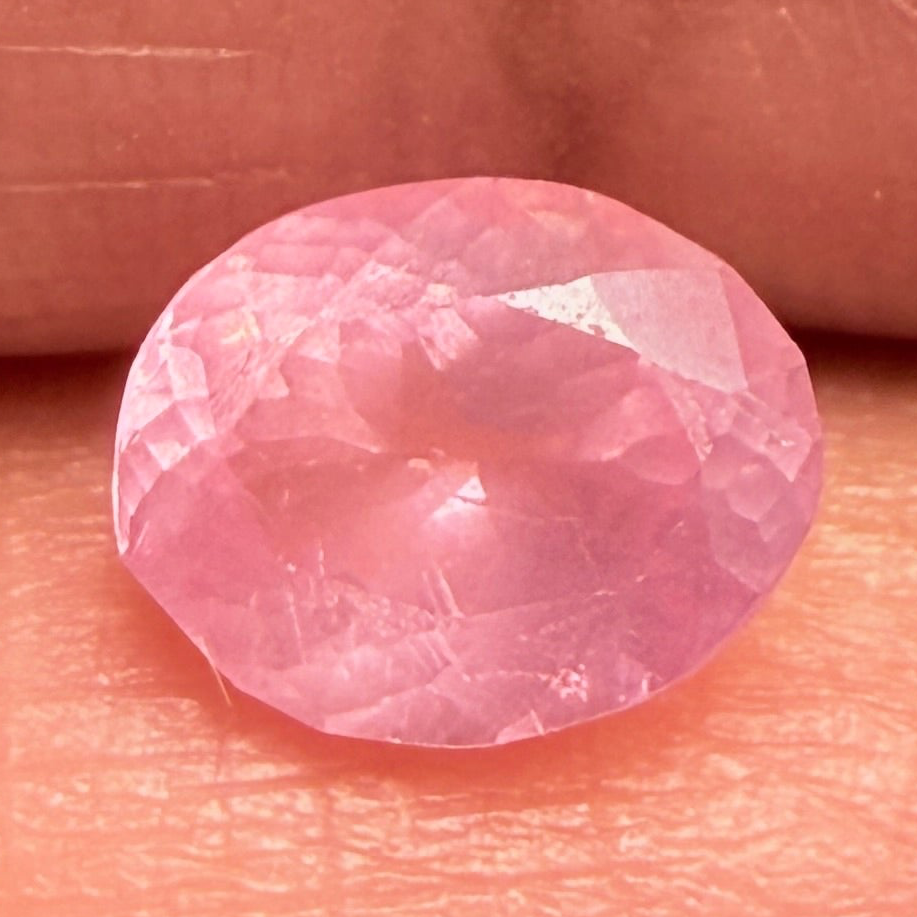 Baby Pink Spinel, 1.19ct, Tanzania, Untreated Unheated, slightly silky