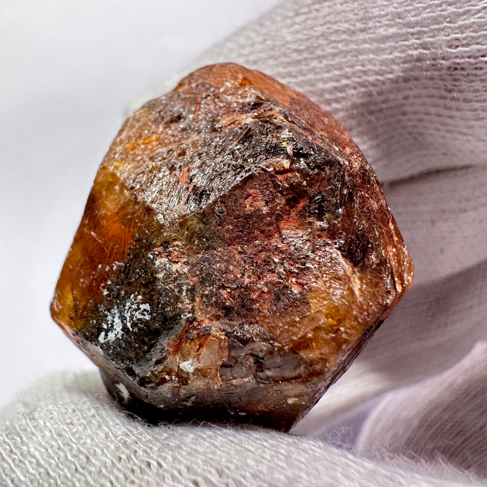 Mandarin Spessartite Garnet Crystal, 42.10gm, Loliondo in Tanzania, Untreated Unheated