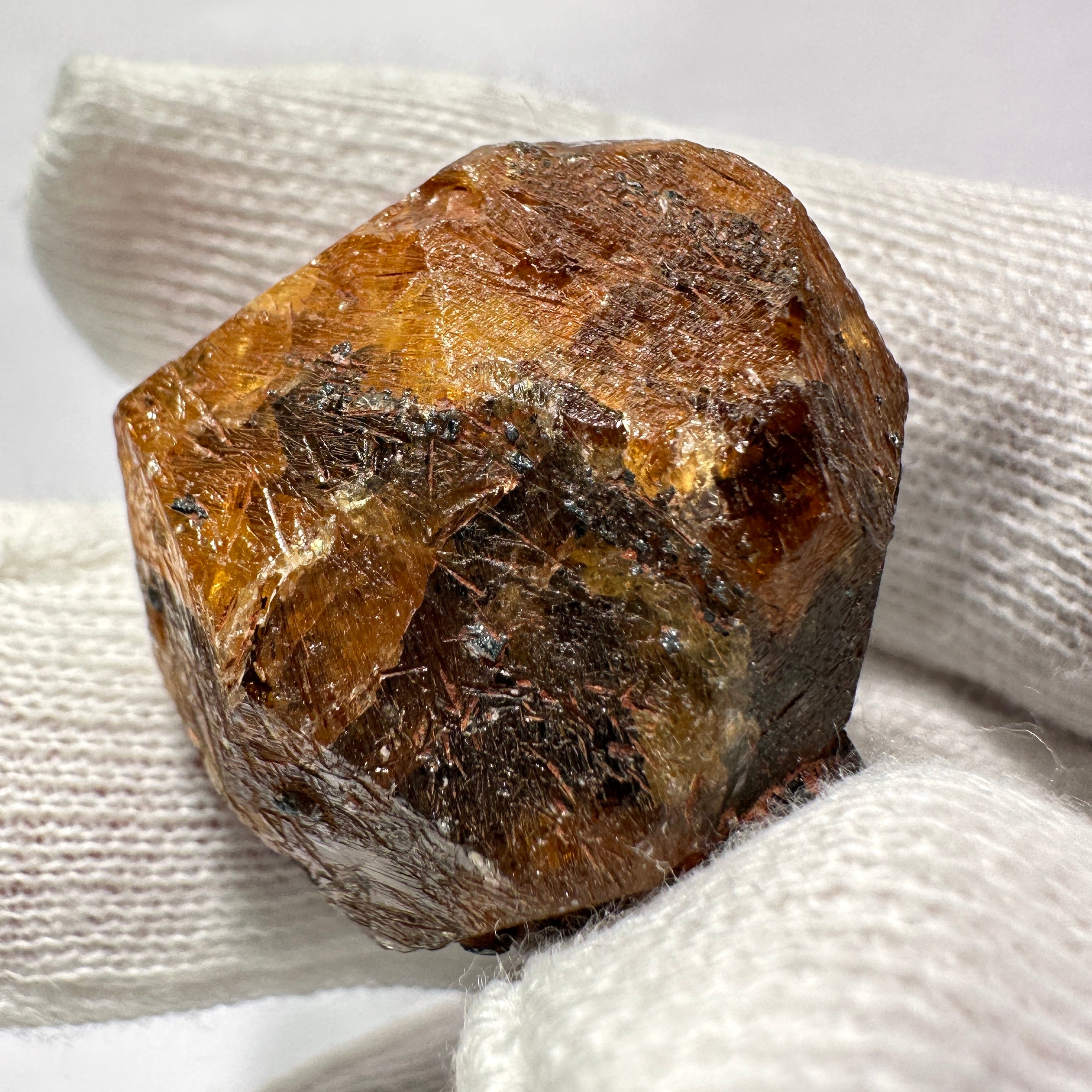 42.10gm Mandarin Spessartite Garnet Crystal, Loliondo in Tanzania, Untreated Unheated
