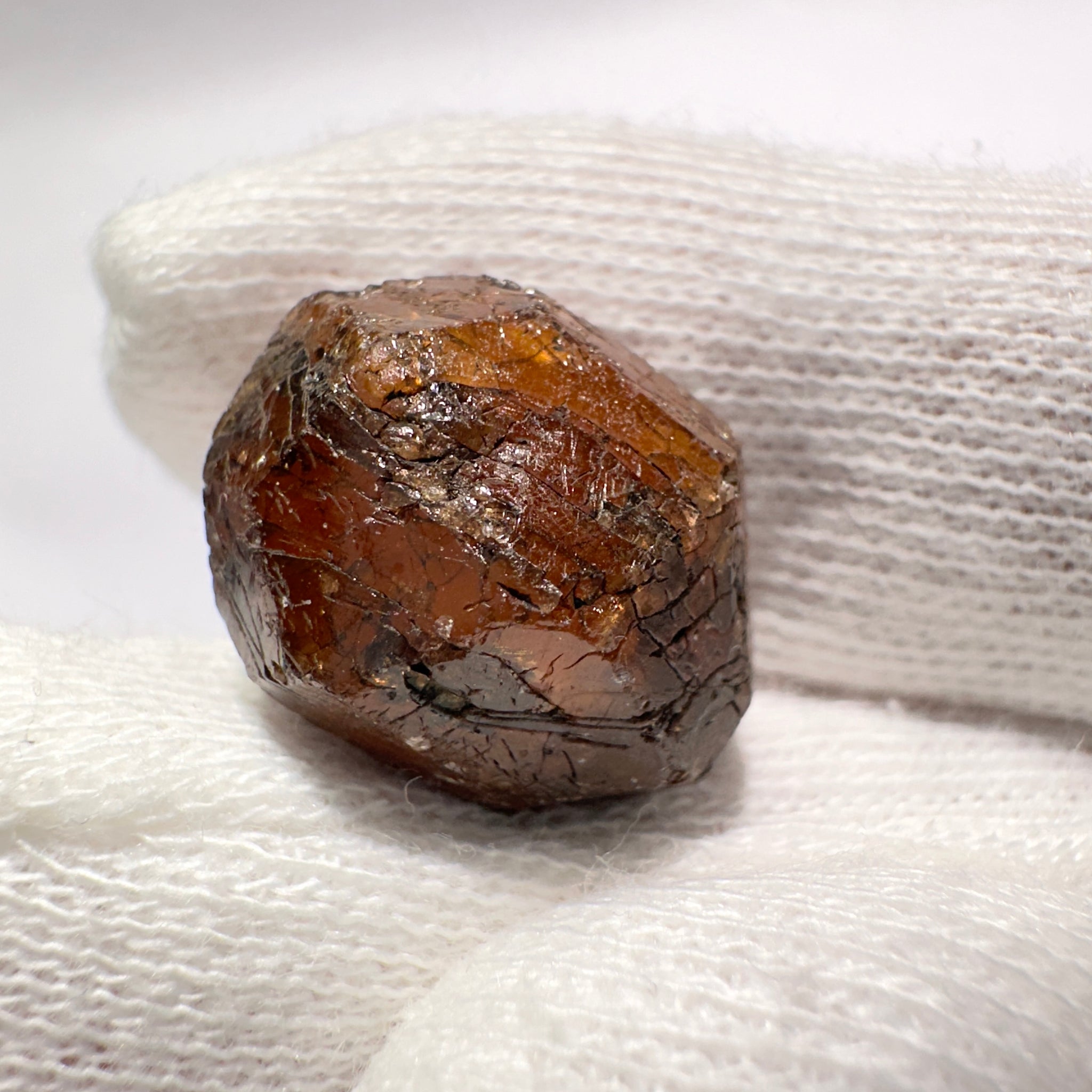 Mandarin Spessartite Garnet Crystal, 7.9gm, Loliondo in Tanzania, Untreated Unheated