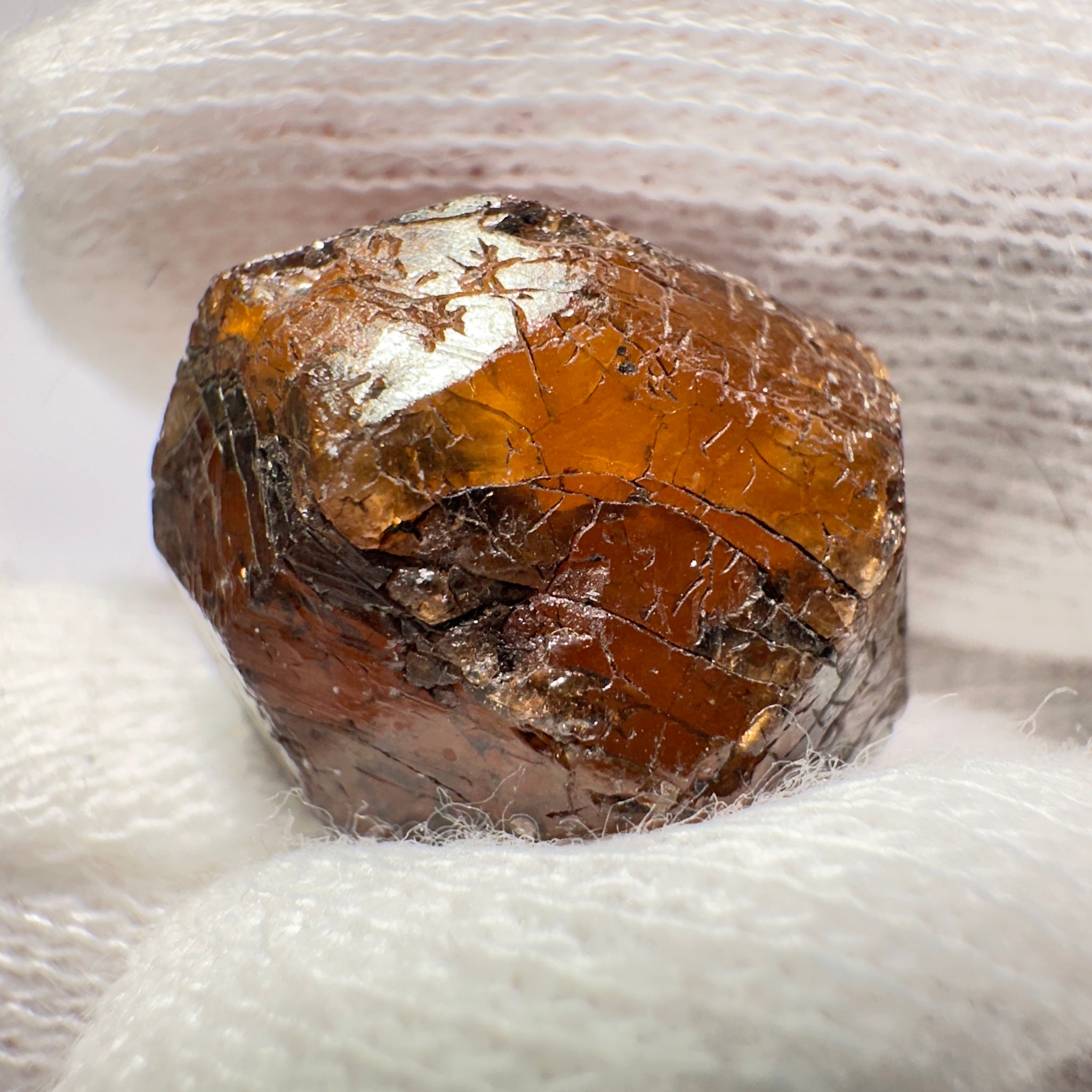Mandarin Spessartite Garnet Crystal, 7.9gm, Loliondo in Tanzania, Untreated Unheated