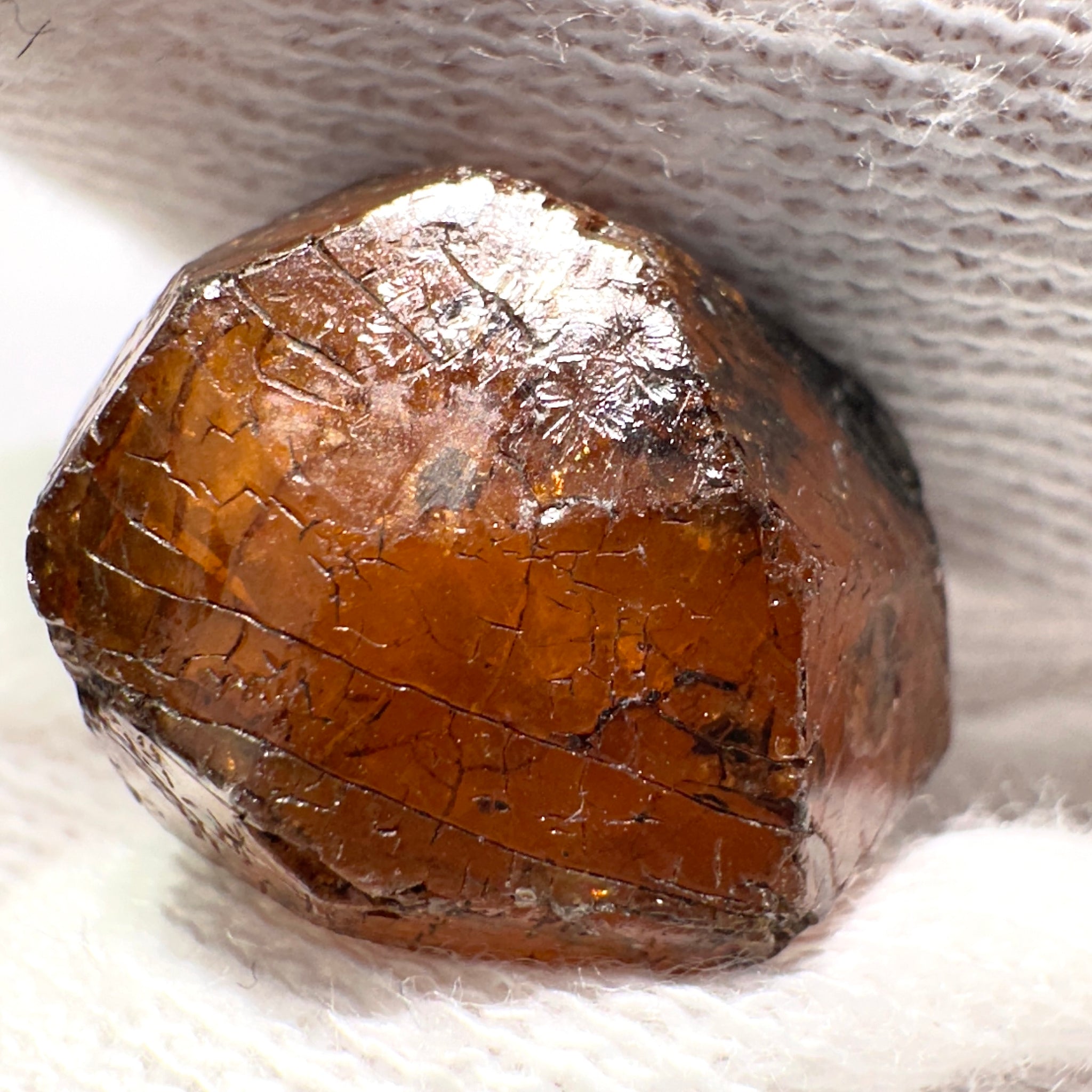 Mandarin Spessartite Garnet Crystal, 7.9gm, Loliondo in Tanzania, Untreated Unheated