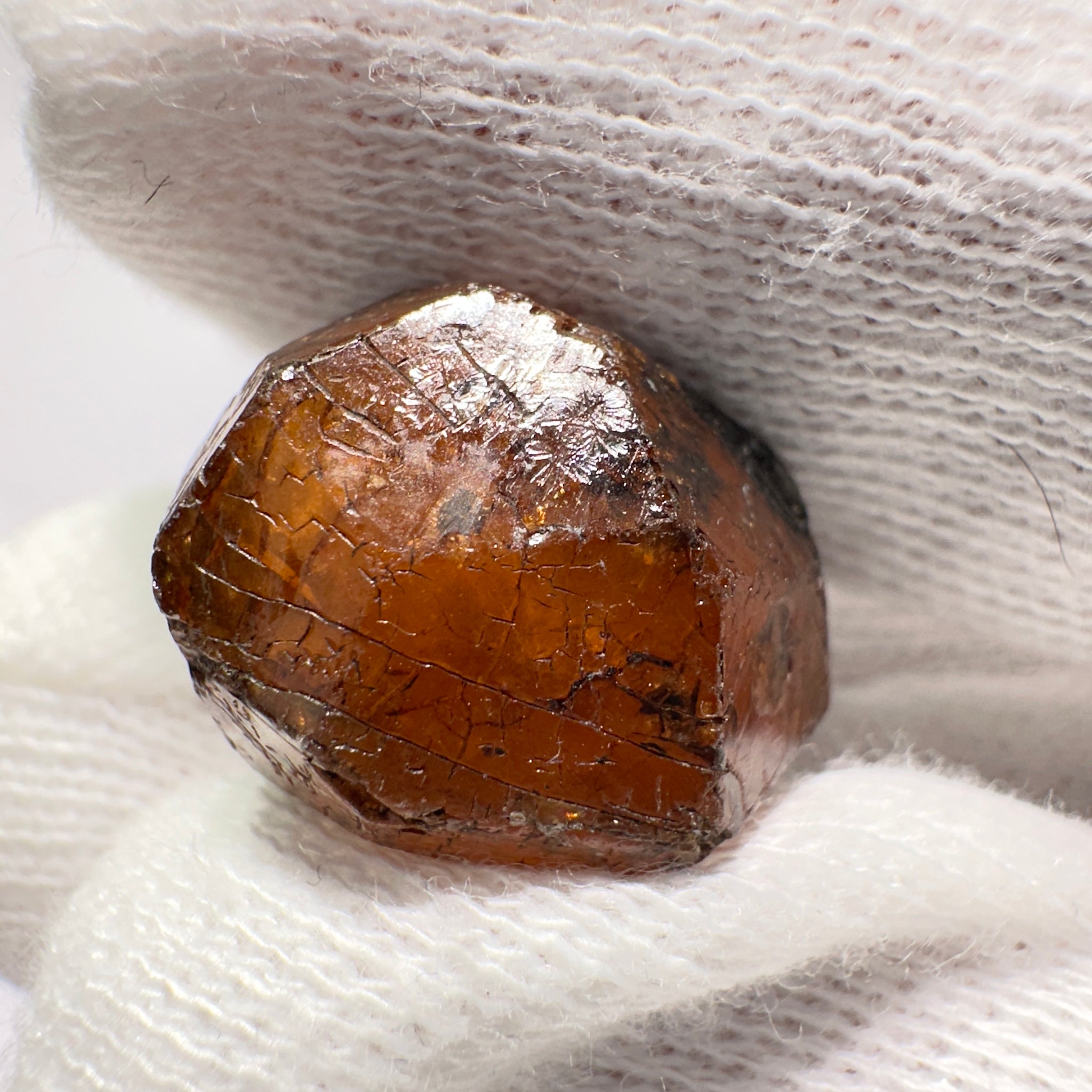 Mandarin Spessartite Garnet Crystal, 7.9gm, Loliondo in Tanzania, Untreated Unheated