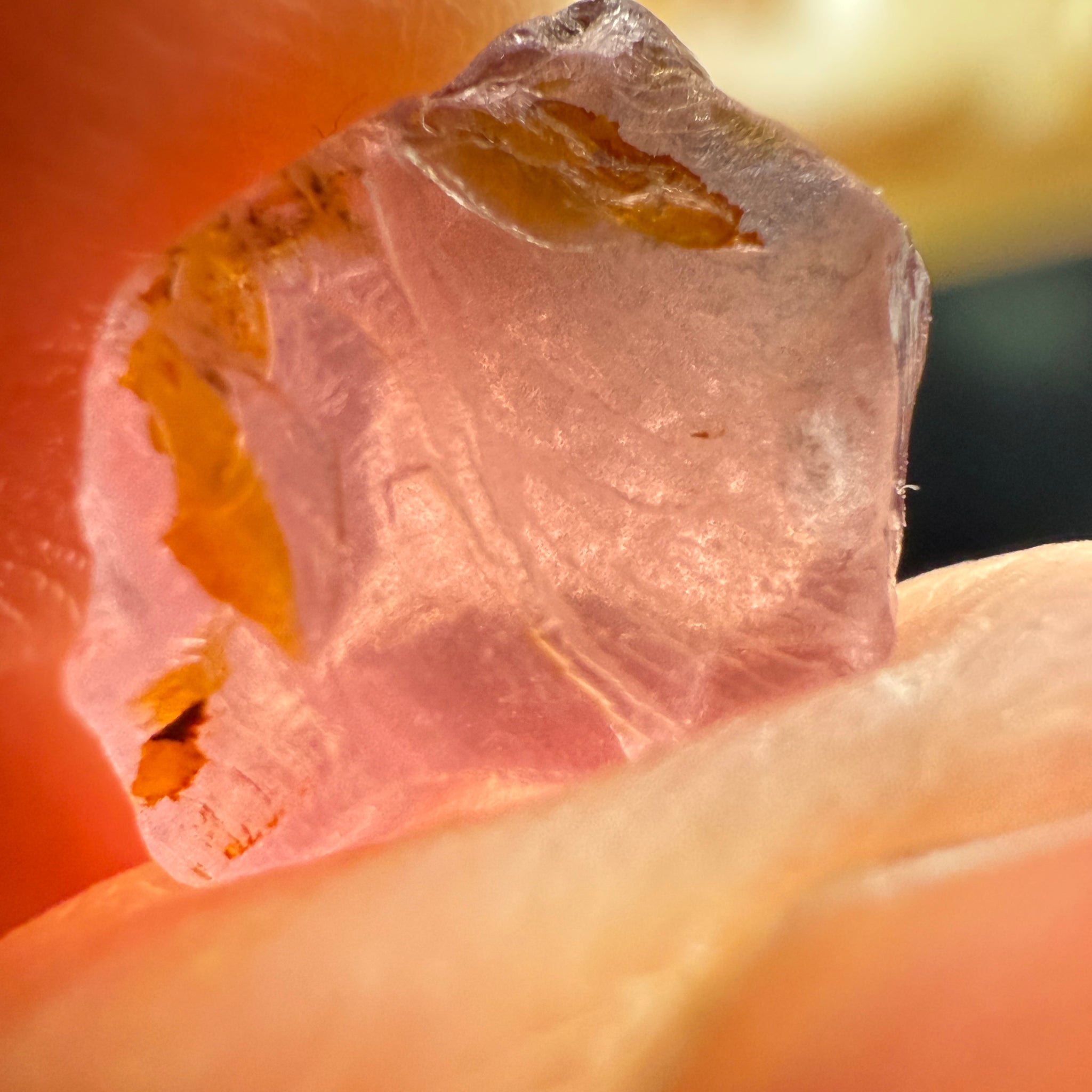 Mahenge Spinel, 3.65ct, Mahenge, Tanzania, Untreated Unheated. Slight crack on one end will come off on preforming, rest slightly milky