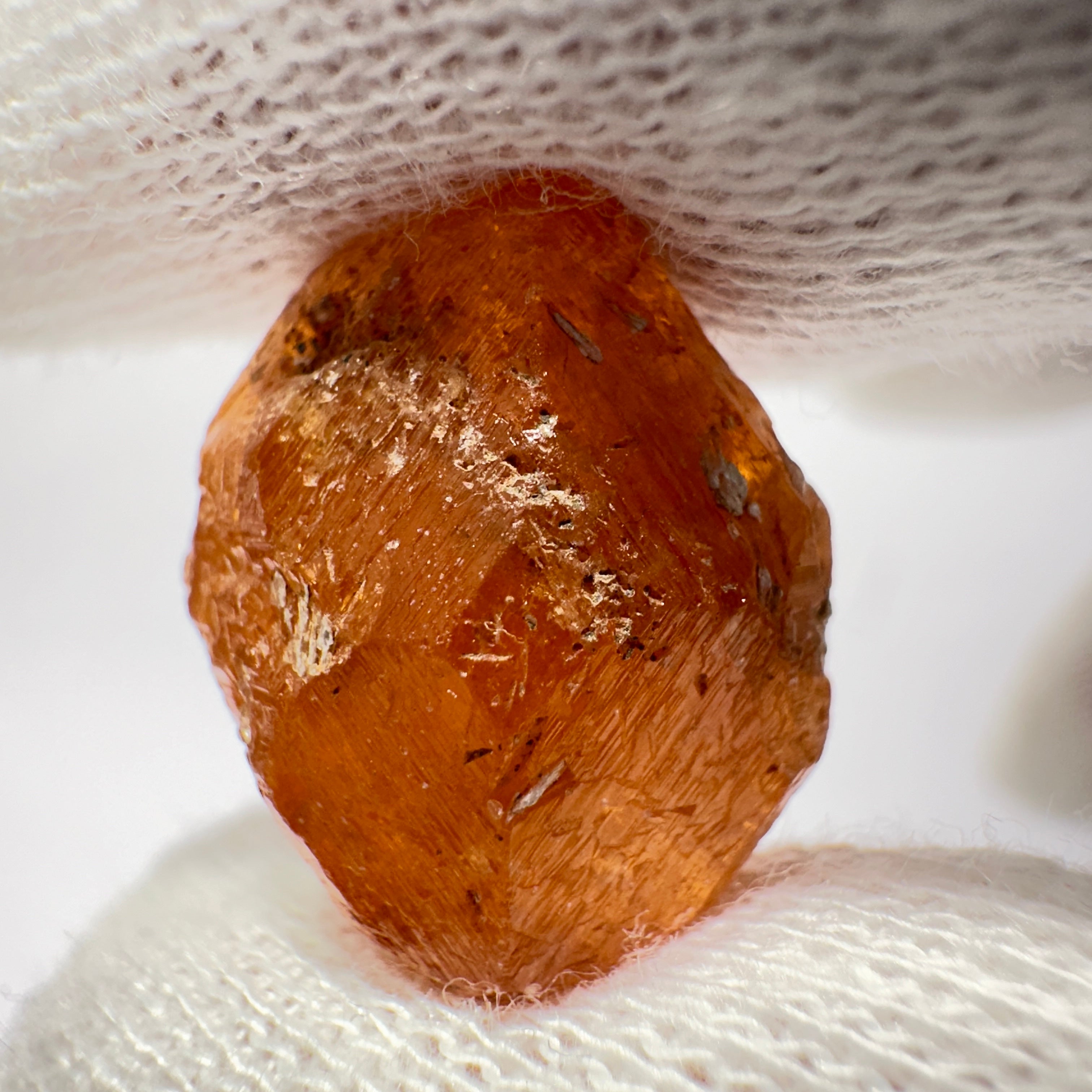 5.10gm Mandarin Spessartite Garnet Crystal, Loliondo in Tanzania, Untreated Unheated