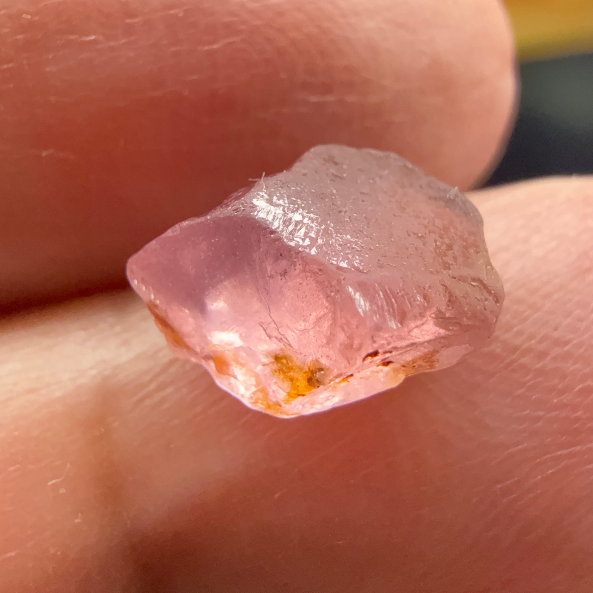 Mahenge Spinel, 3.65ct, Mahenge, Tanzania, Untreated Unheated. Slight crack on one end will come off on preforming, rest slightly milky