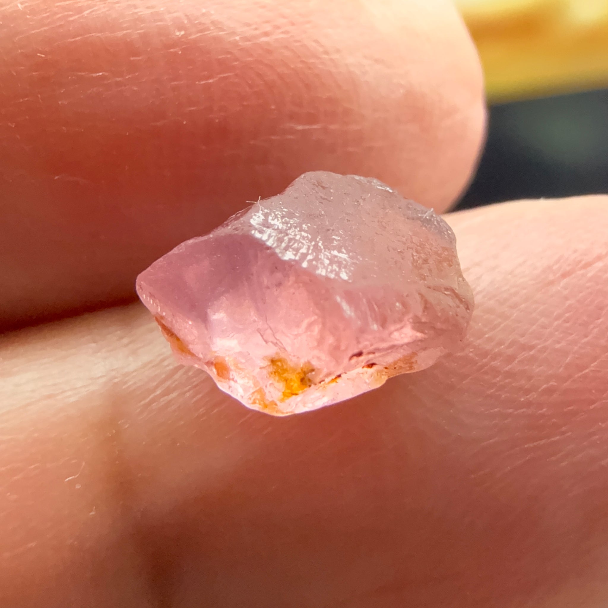 Mahenge Spinel, 3.65ct, Mahenge, Tanzania, Untreated Unheated. Slight crack on one end will come off on preforming, rest slightly milky