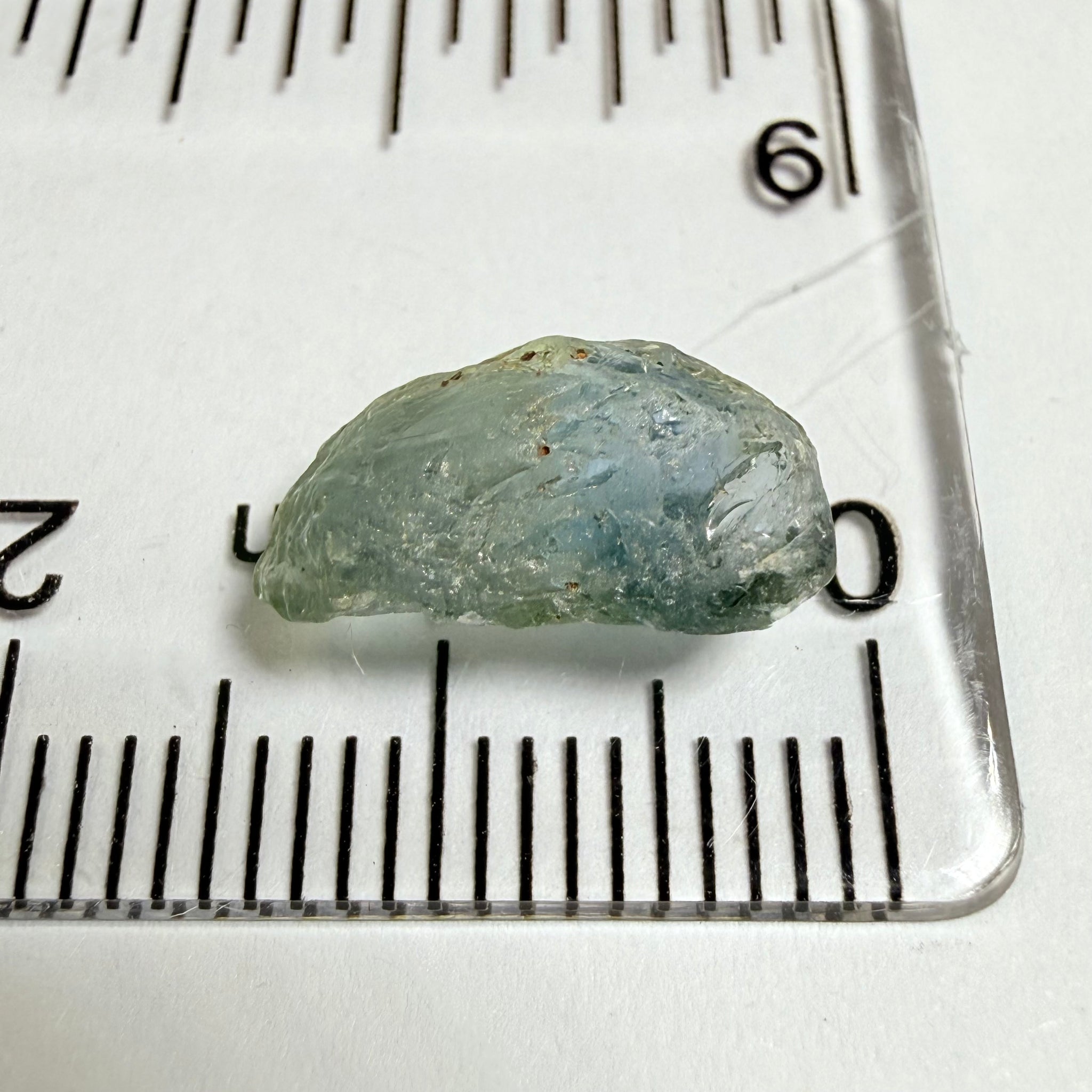 Umba Sapphire, 4.16ct, Umba Valley, Tanzania, Untreated Unheated. Small, white crystal inclusions through the stone, flat shape