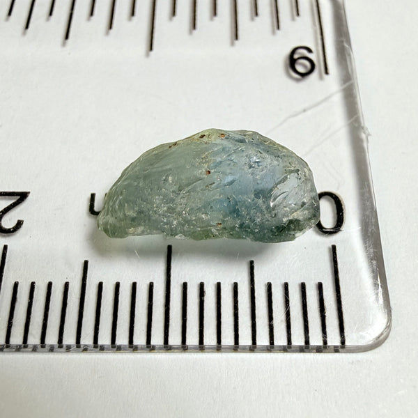 Umba Sapphire, 4.16ct, Umba Valley, Tanzania, Untreated Unheated. Small, white crystal inclusions through the stone, flat shape
