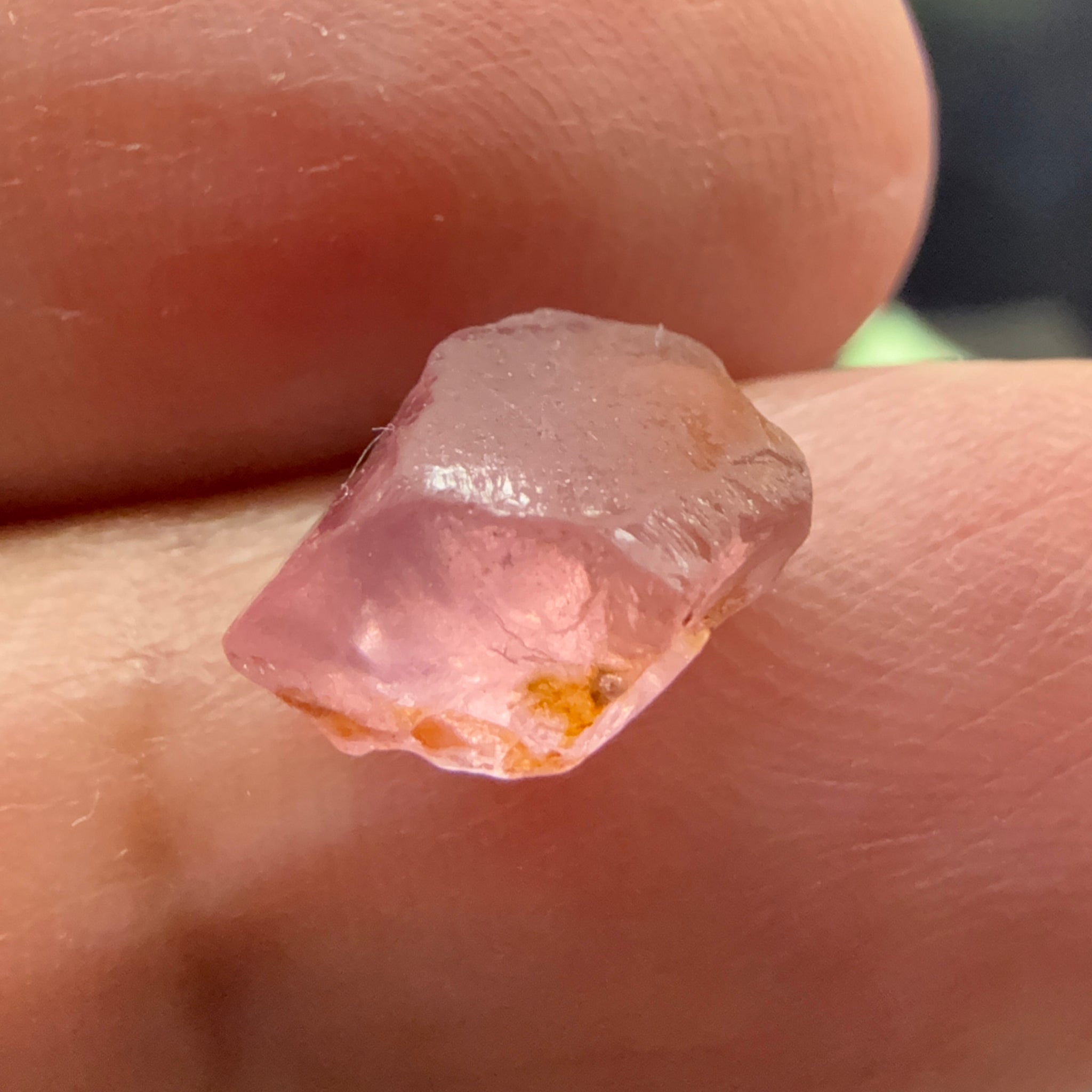 Mahenge Spinel, 3.65ct, Mahenge, Tanzania, Untreated Unheated. Slight crack on one end will come off on preforming, rest slightly milky