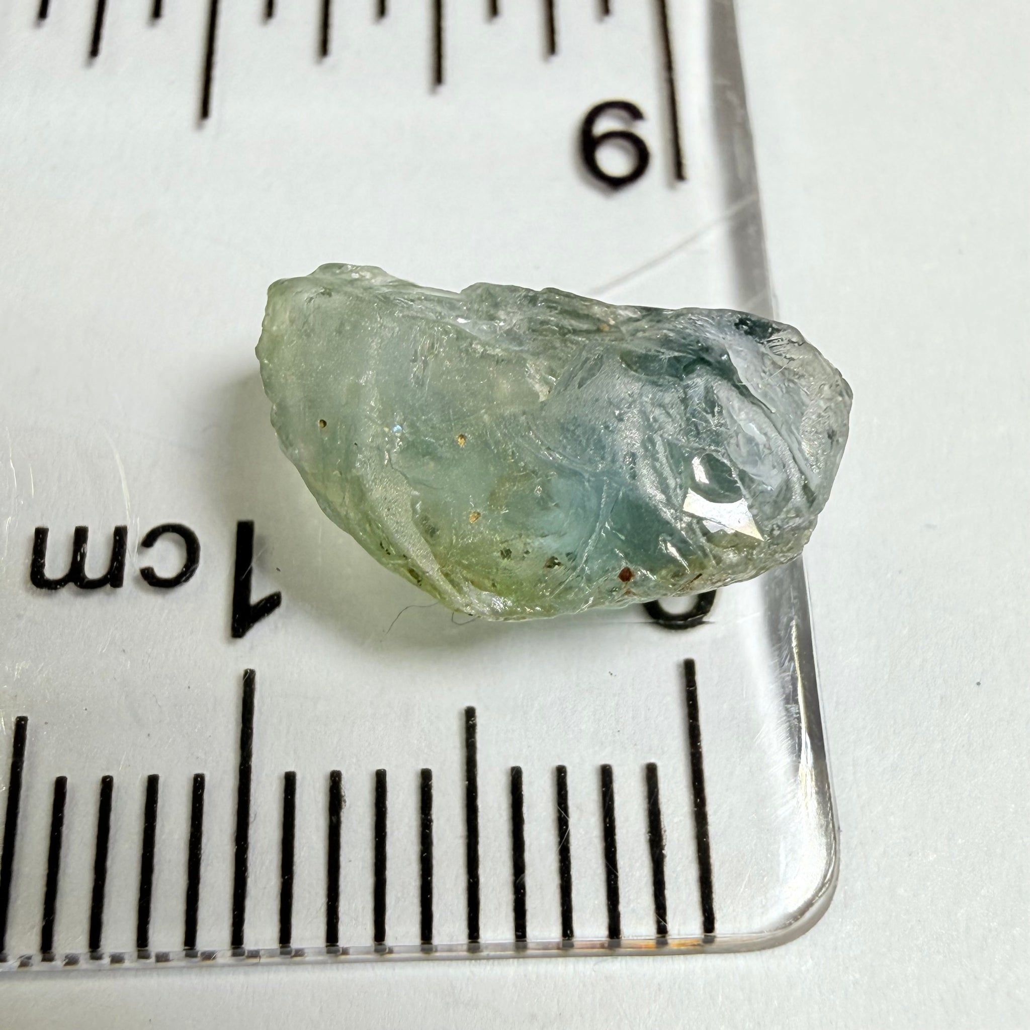 Umba Sapphire, 4.16ct, Umba Valley, Tanzania, Untreated Unheated. Small, white crystal inclusions through the stone, flat shape