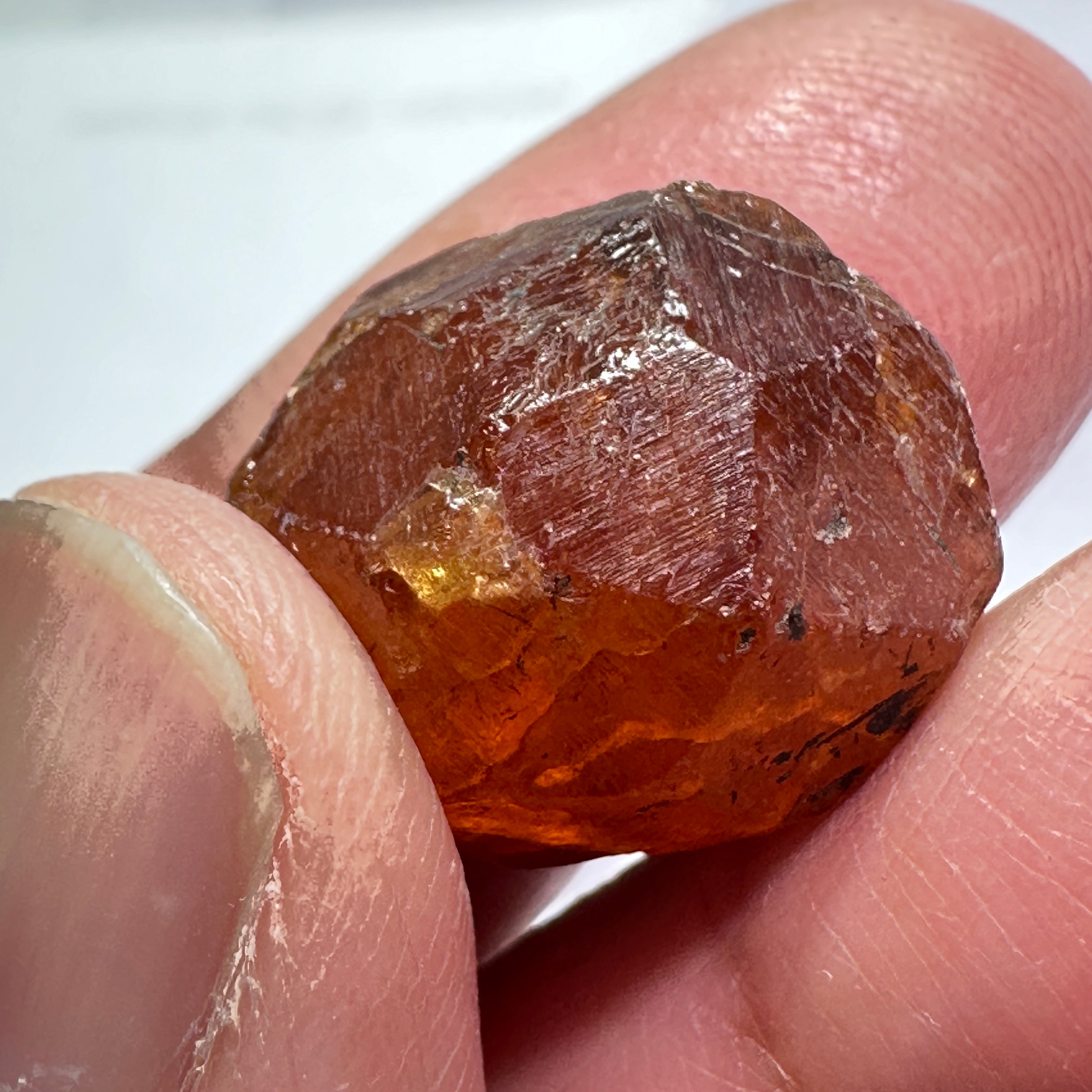 Mandarin Spessartite Garnet Crystal, Loliondo in Tanzania