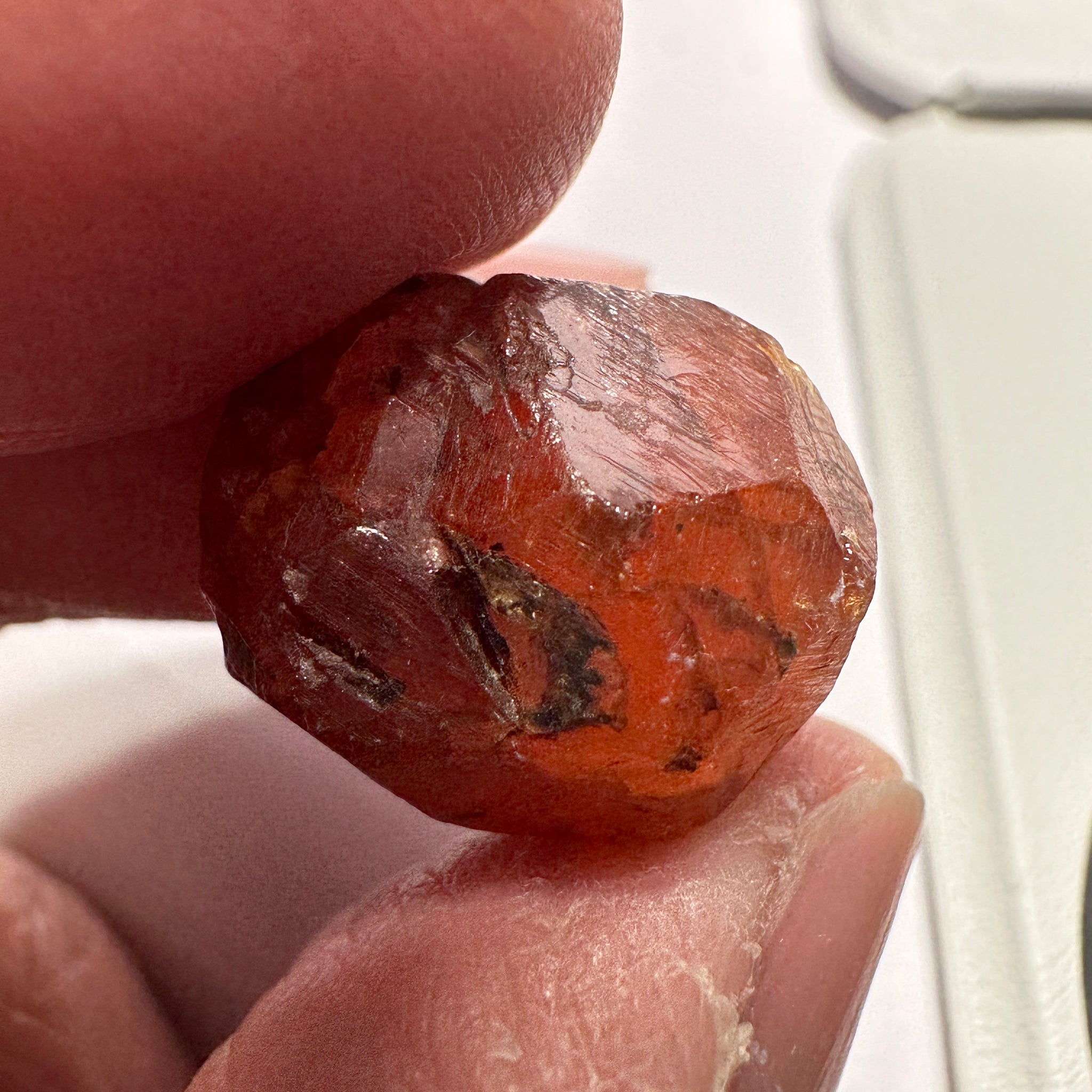 Mandarin Spessartite Garnet Crystal, 8.1gm, Loliondo in Tanzania, Untreated Unheated