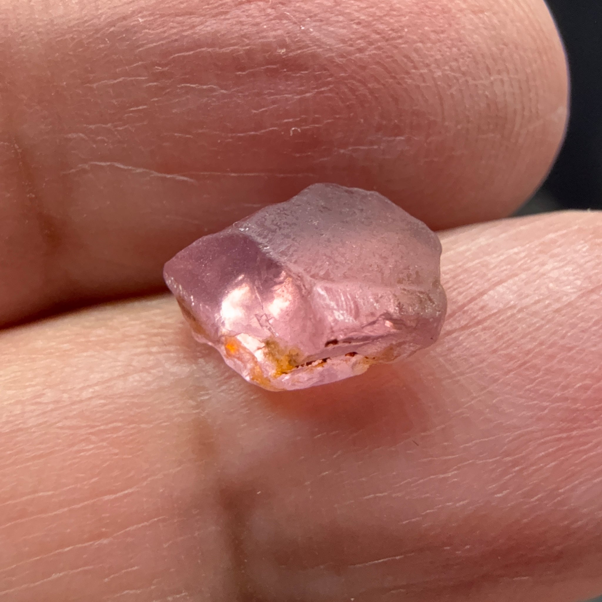 Mahenge Spinel, 3.65ct, Mahenge, Tanzania, Untreated Unheated. Slight crack on one end will come off on preforming, rest slightly milky