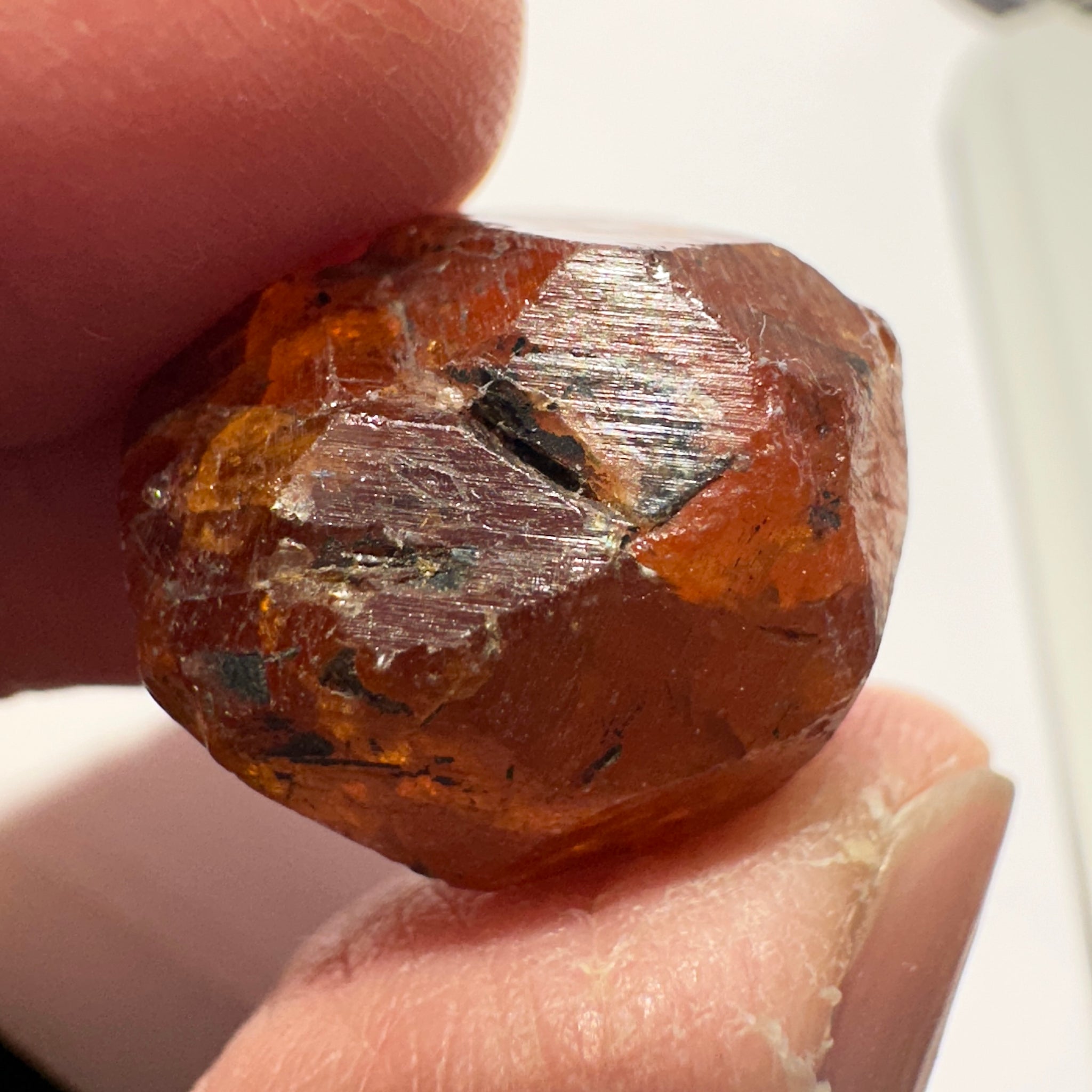 Mandarin Spessartite Garnet Crystal, 8.1gm, Loliondo in Tanzania, Untreated Unheated