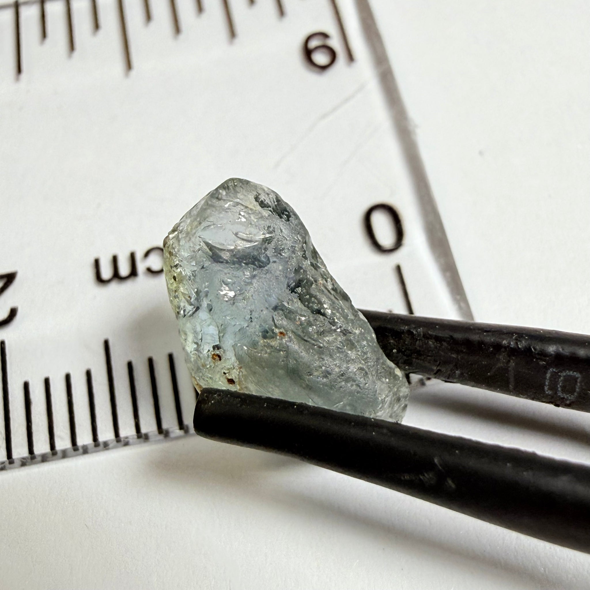 Umba Sapphire, 4.16ct, Umba Valley, Tanzania, Untreated Unheated. Small, white crystal inclusions through the stone, flat shape