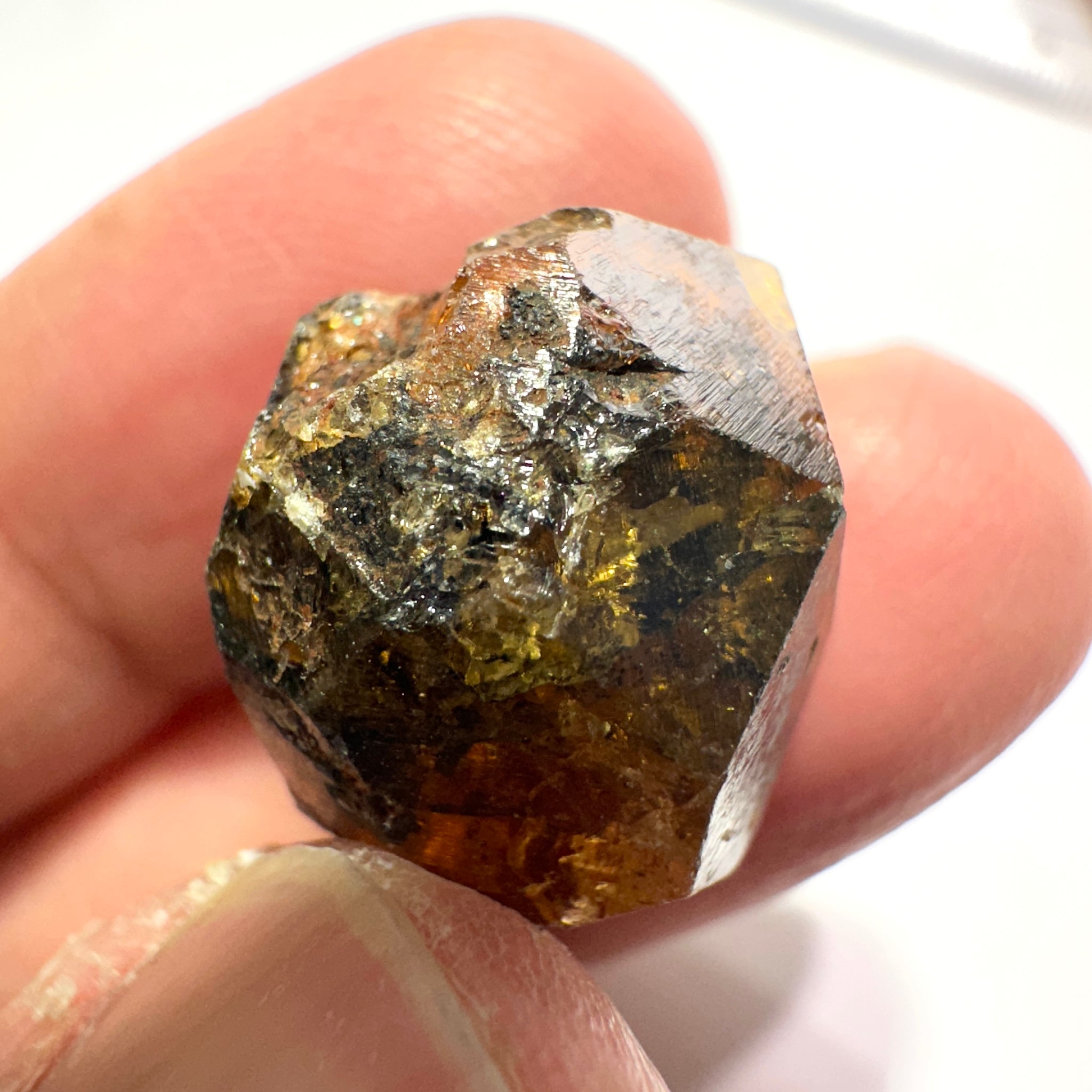 Mandarin Spessartite Garnet Crystal, 8.0gm, Loliondo in Tanzania, Untreated Unheated