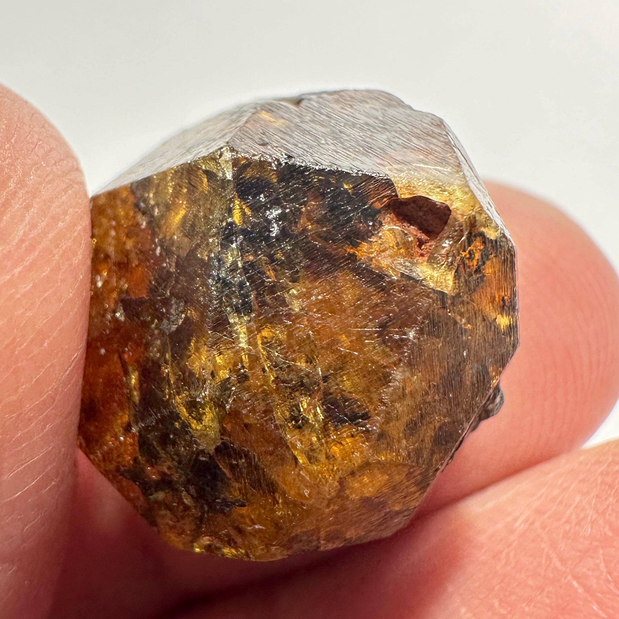 Mandarin Spessartite Garnet Crystal, 8.0gm, Loliondo in Tanzania, Untreated Unheated