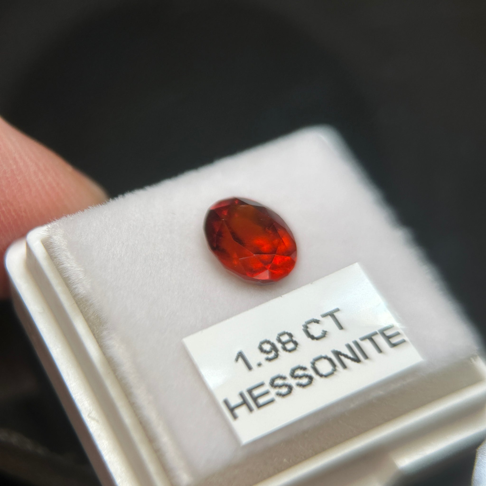 Hessonite, 1.98ct, Tanzania, Untreated Unheated