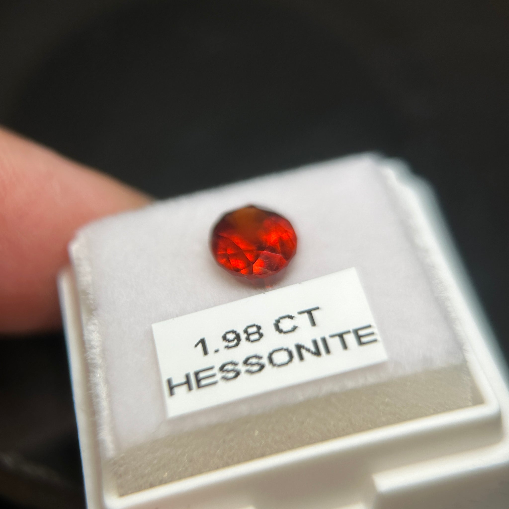 Hessonite, 1.98ct, Tanzania, Untreated Unheated