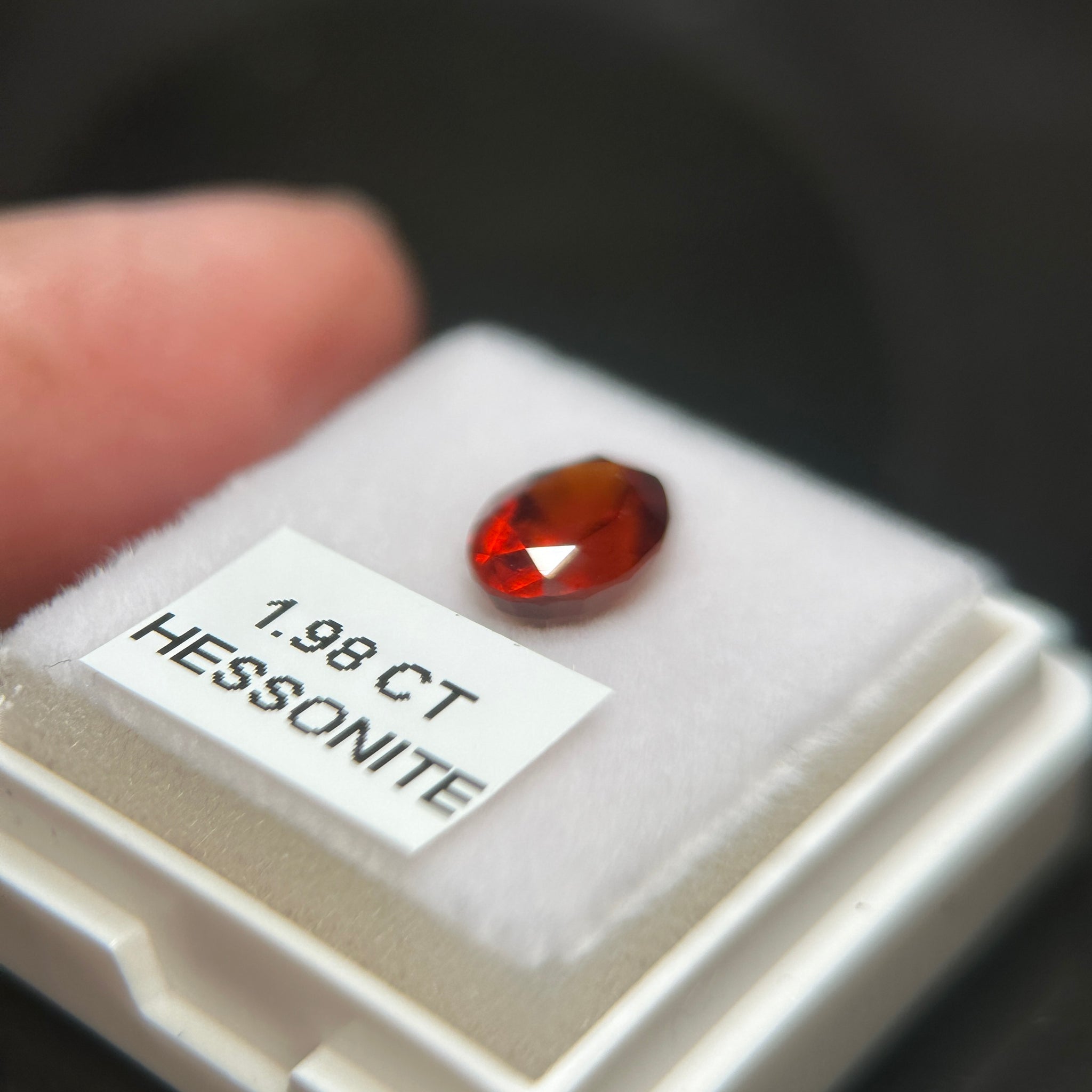 Hessonite, 1.98ct, Tanzania, Untreated Unheated