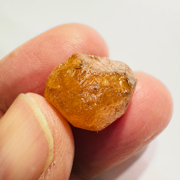 4.8gm Mandarin Spessartite Garnet Crystal, Loliondo in Tanzania, Untreated Unheated