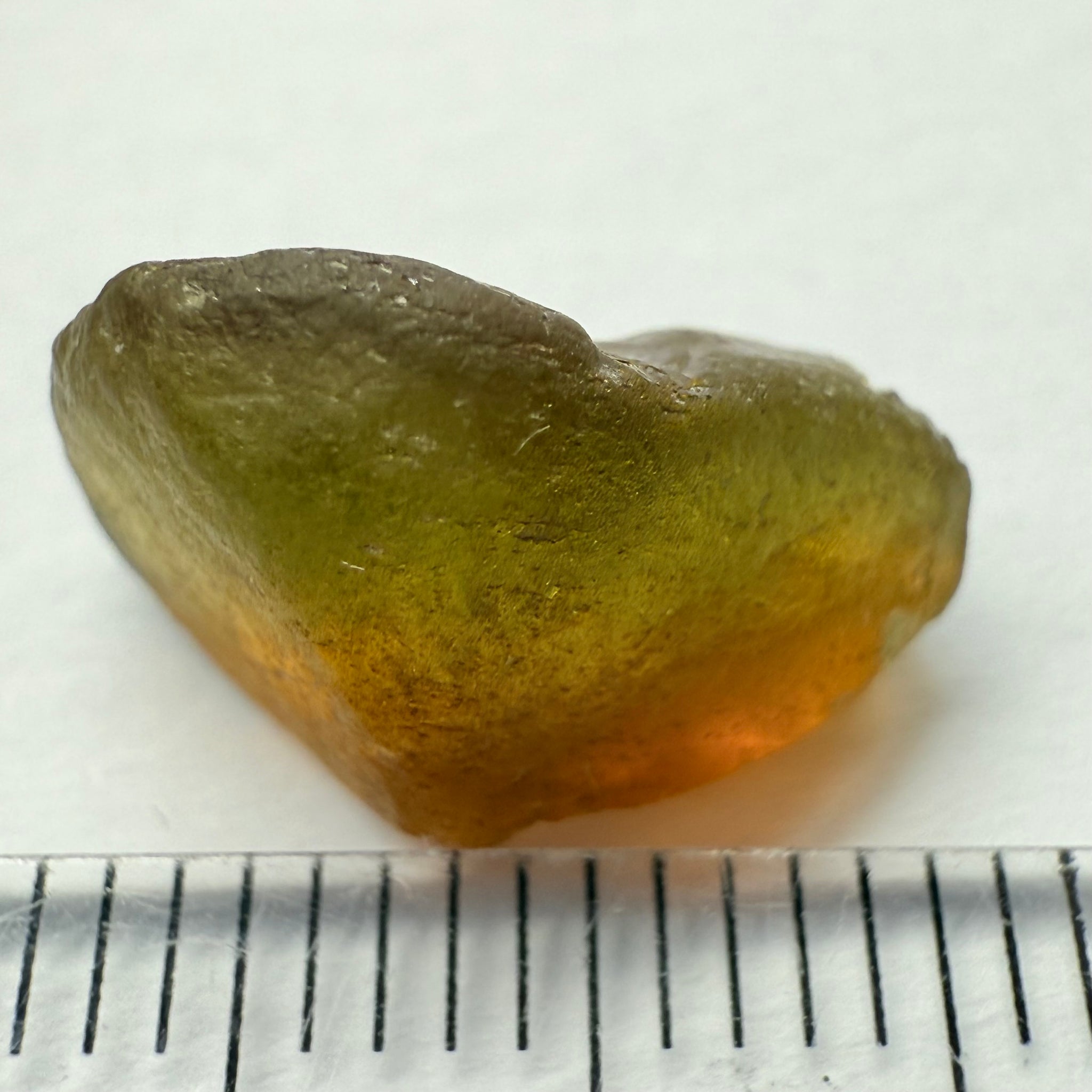 Tourmaline, Tanzania, 5.52ct, Untreated Unheated, dividing crack, slice into 2 clean vvs-if stones, see shape