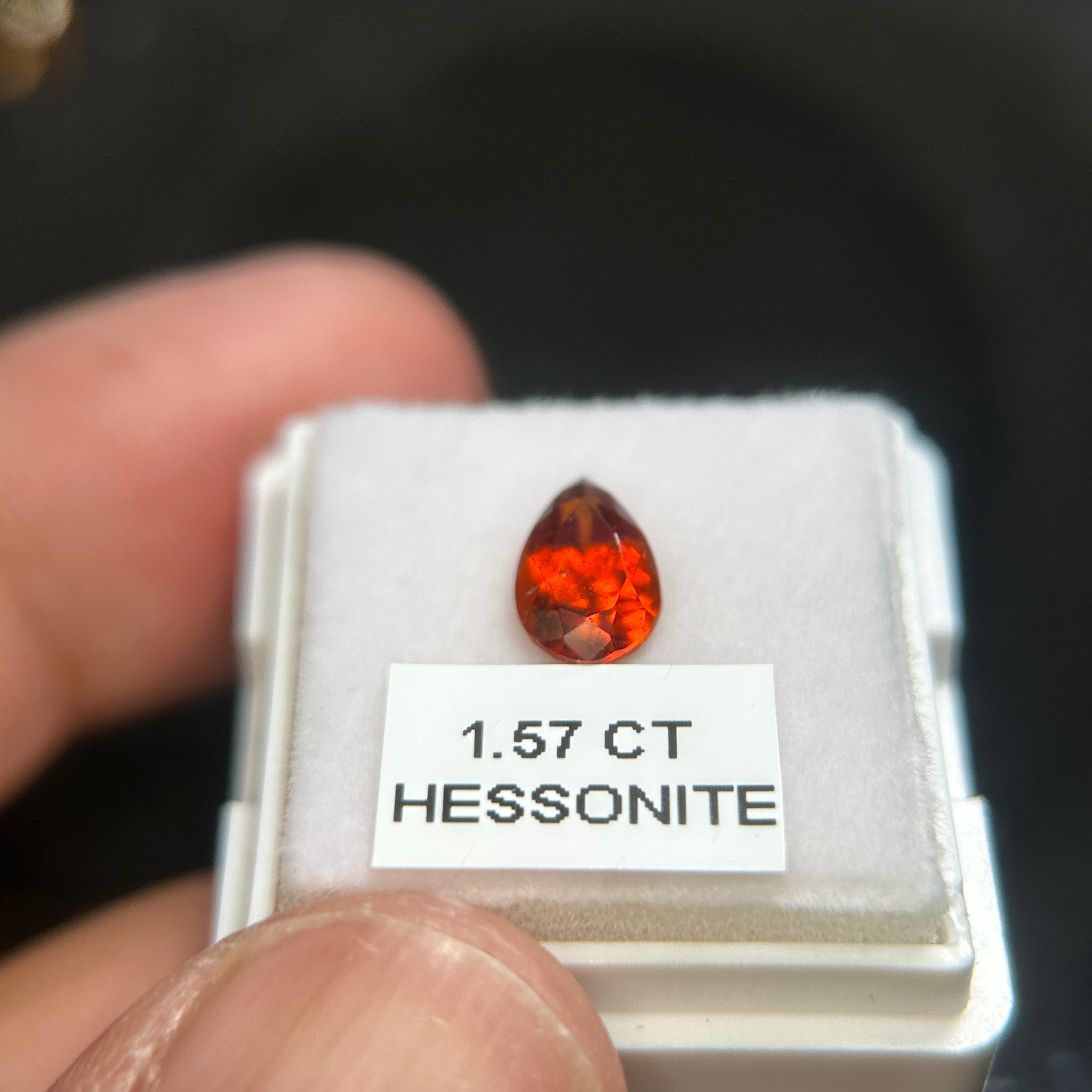 Hessonite, 1.57ct, Tanzania, Untreated Unheated