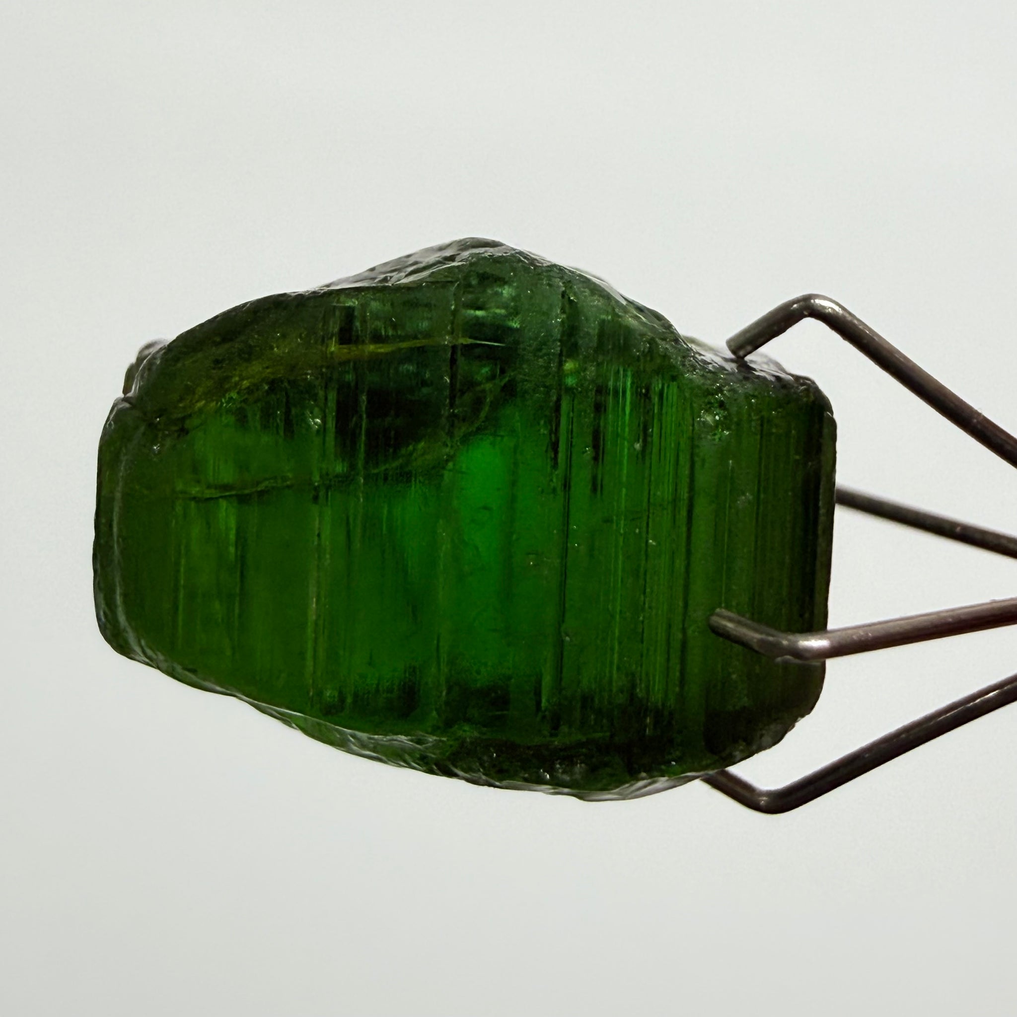 Congo Tourmaline Crystal, 16.71ct, Untreated Unheated, si, cut with inclusions, c axis closed