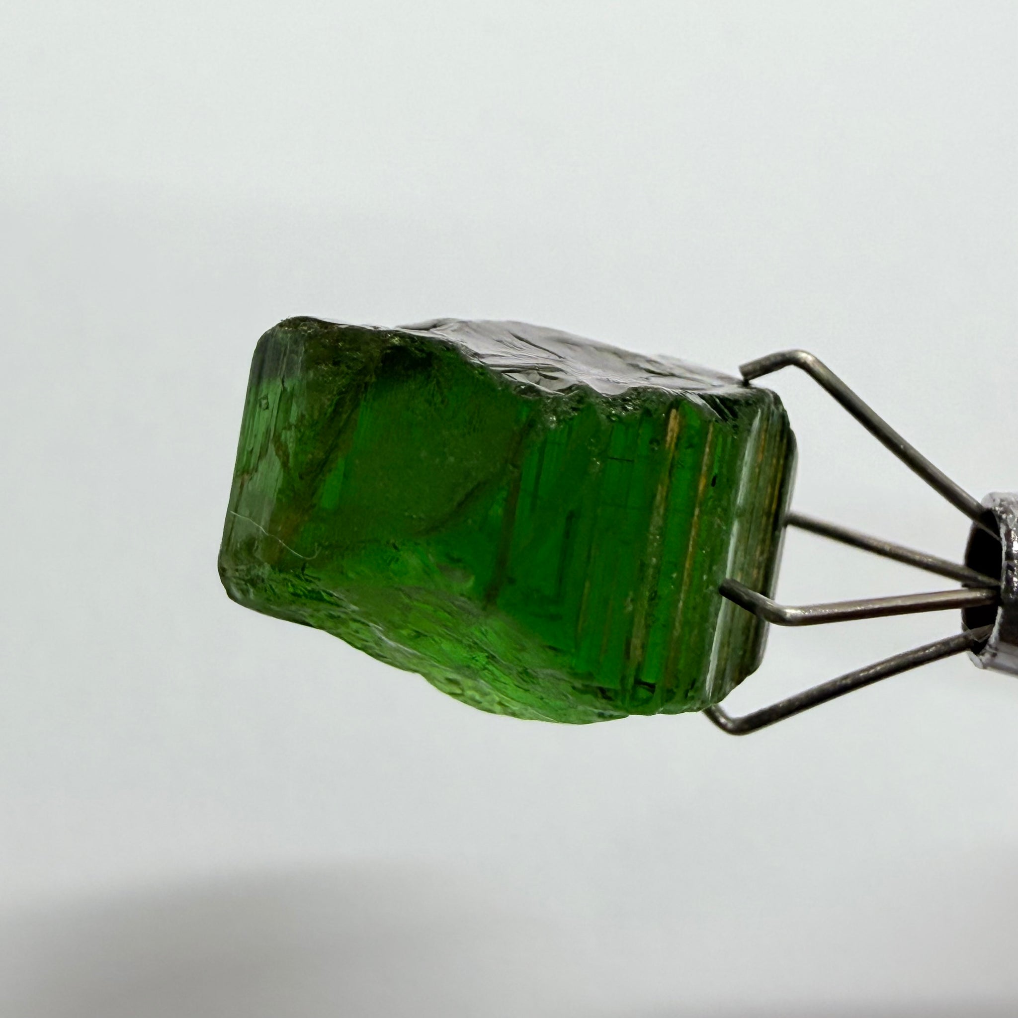 Congo Tourmaline Crystal, 16.71ct, Untreated Unheated, si, cut with inclusions, c axis closed