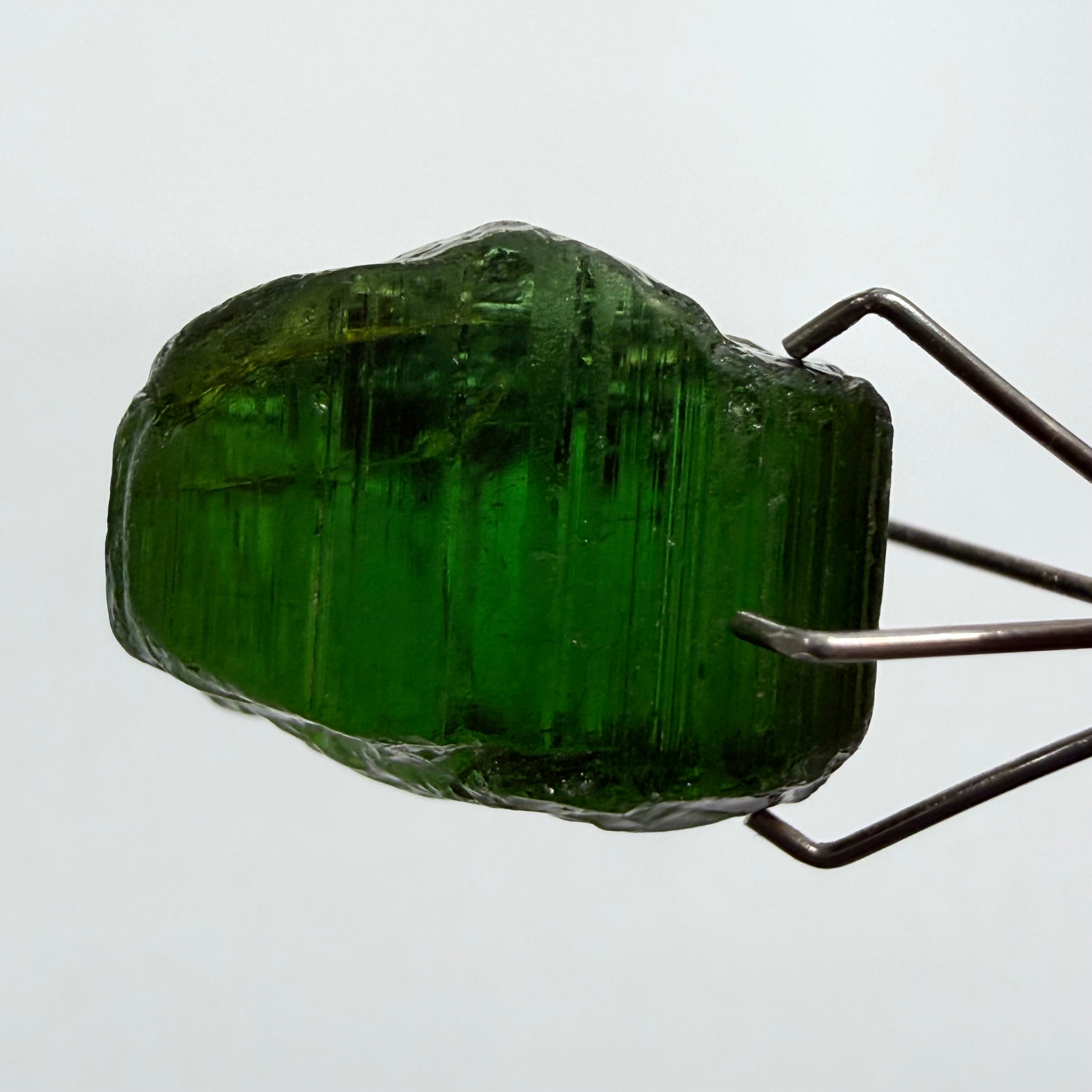 Congo Tourmaline Crystal, 16.71ct, Untreated Unheated, si, cut with inclusions, c axis closed