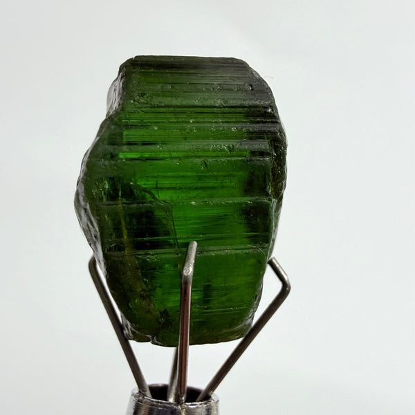 Congo Tourmaline Crystal, 16.71ct, Untreated Unheated, si, cut with inclusions, c axis closed