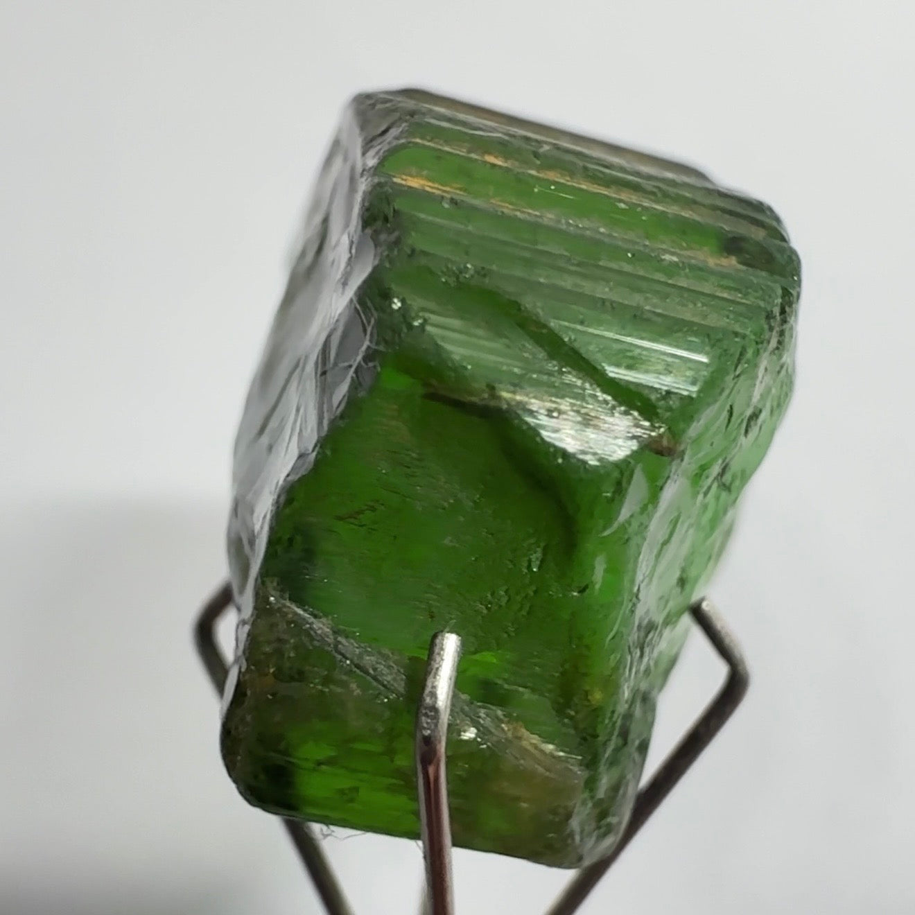 Congo Tourmaline Crystal, 16.71ct, Untreated Unheated, si, cut with inclusions, c axis closed