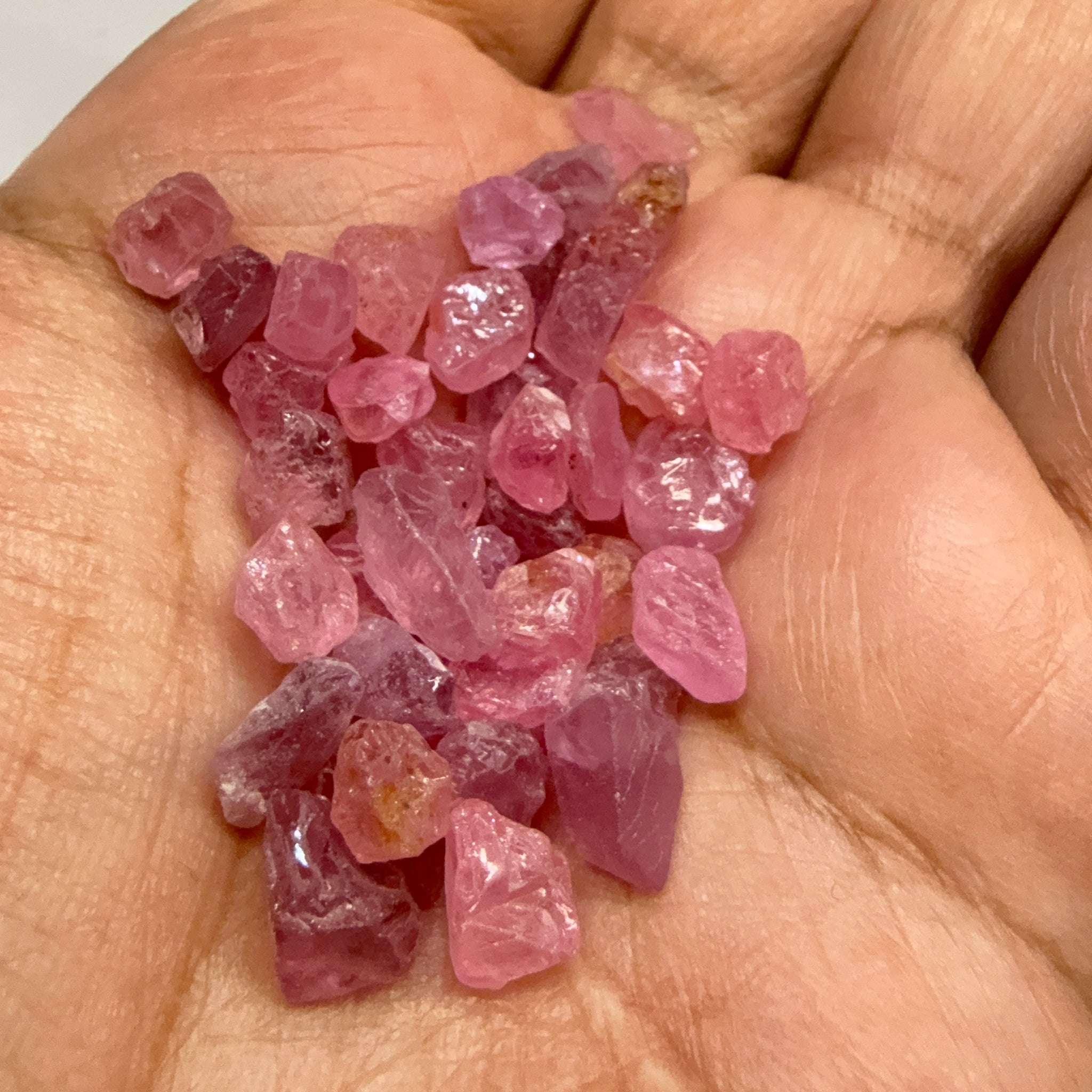 Mozambique Spinel Lot, Baby Pink colour, 68.43ct, Untreated Unheated. All have some inclusions and cracks, but if you want to have a play with them going cheap