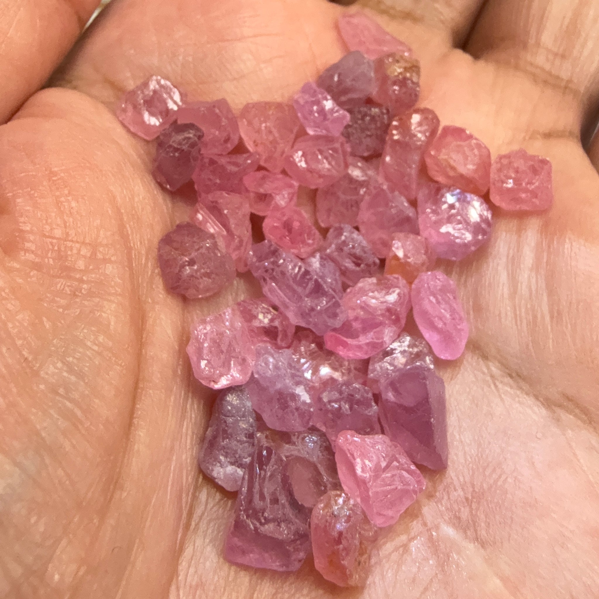Mozambique Spinel Lot, Baby Pink colour, 68.43ct, Untreated Unheated. All have some inclusions and cracks, but if you want to have a play with them going cheap