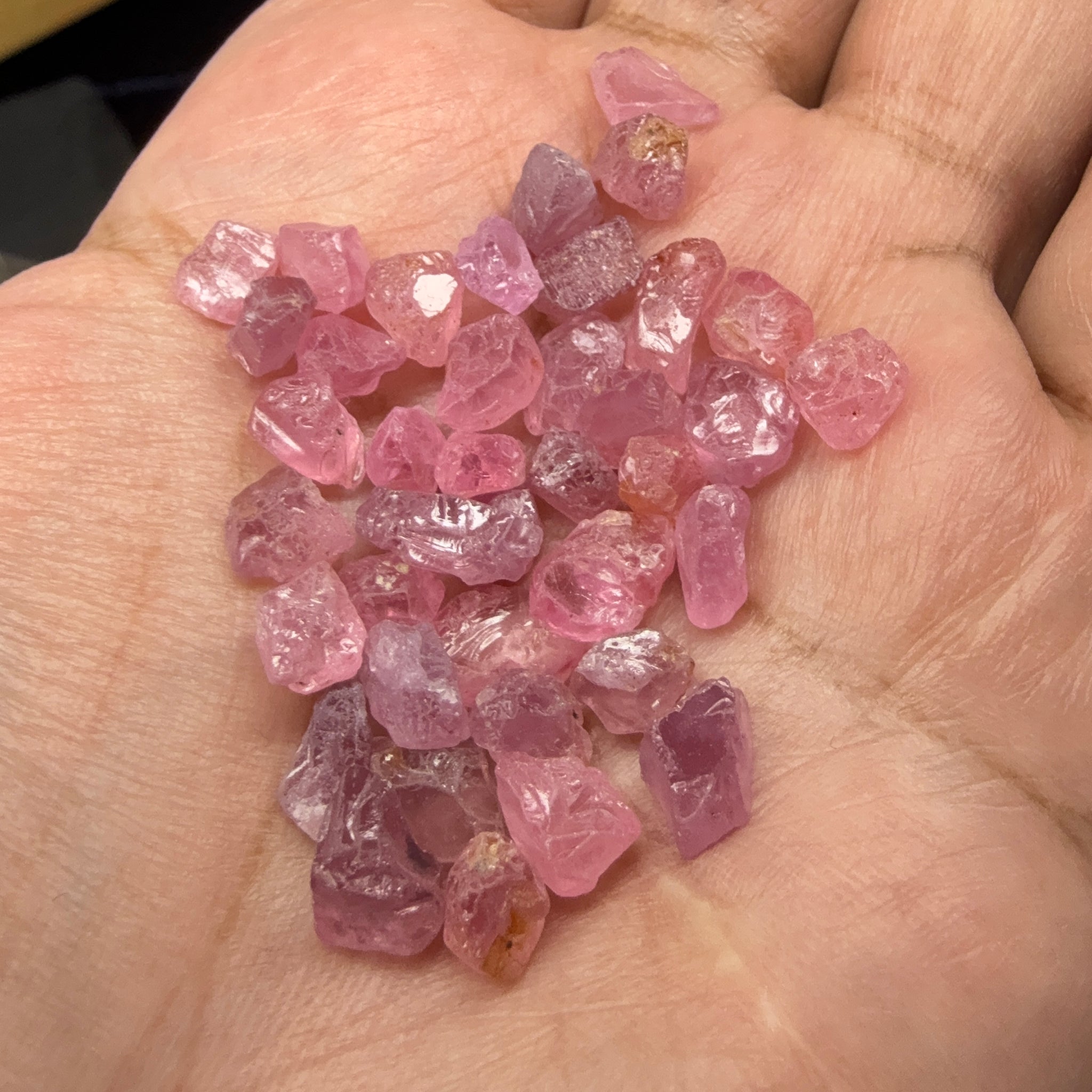 Mozambique Spinel Lot, Baby Pink colour, 68.43ct, Untreated Unheated. All have some inclusions and cracks, but if you want to have a play with them going cheap