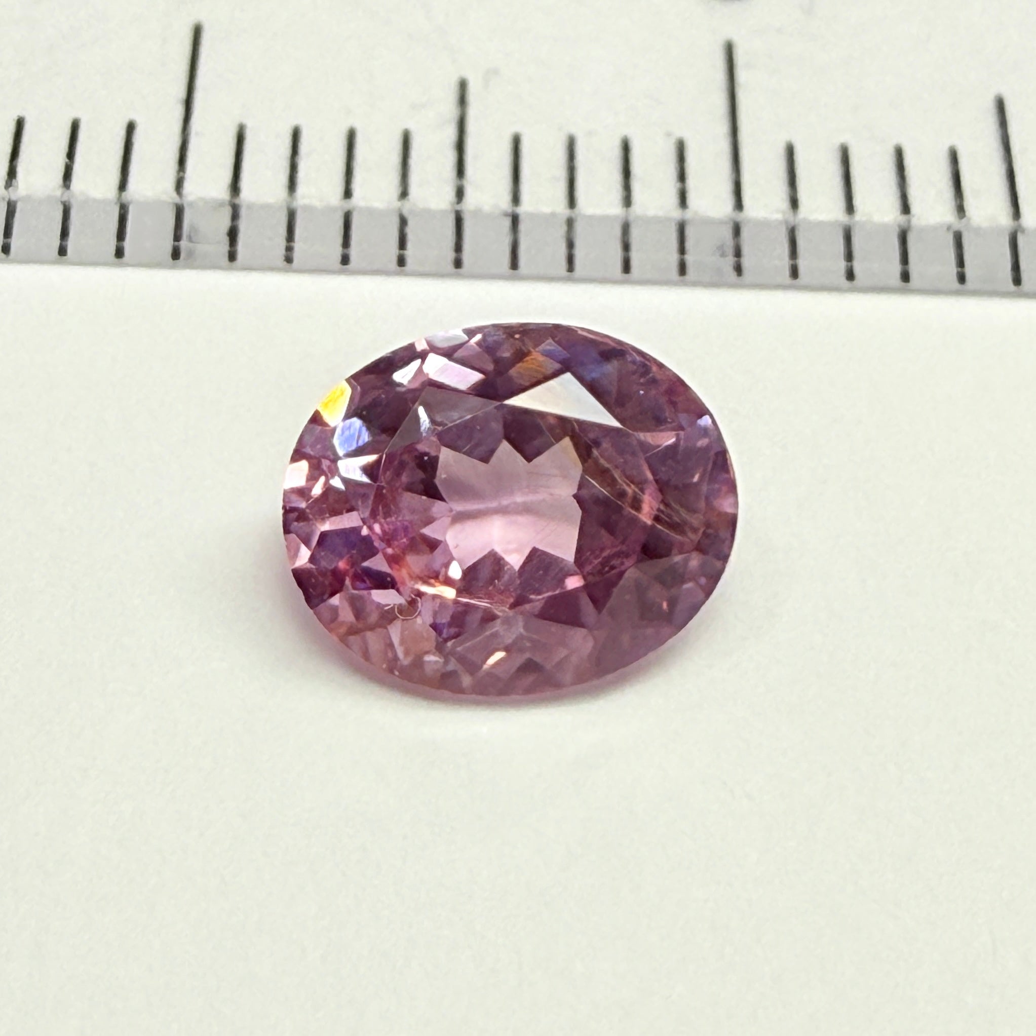 Mahenge Spinel, beautiful RAINBOW forming on the inclusion, 1.03ct, Mahenge, Tanzania, Untreated Unheated