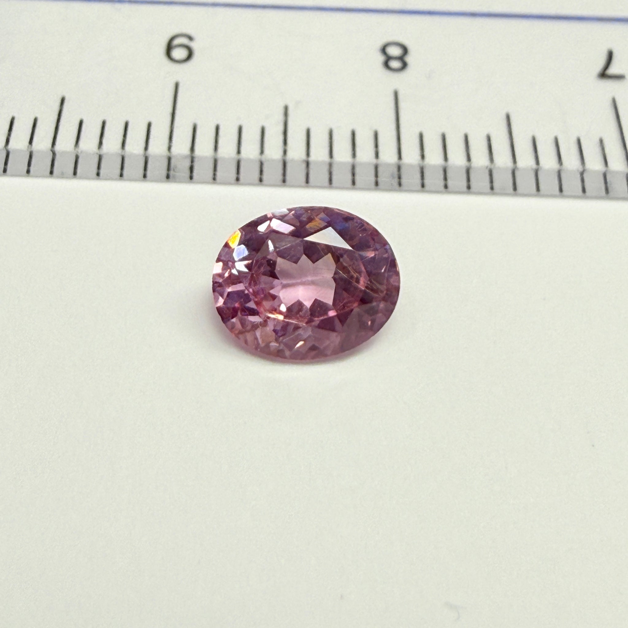 Mahenge Spinel, beautiful RAINBOW forming on the inclusion, 1.03ct, Mahenge, Tanzania, Untreated Unheated