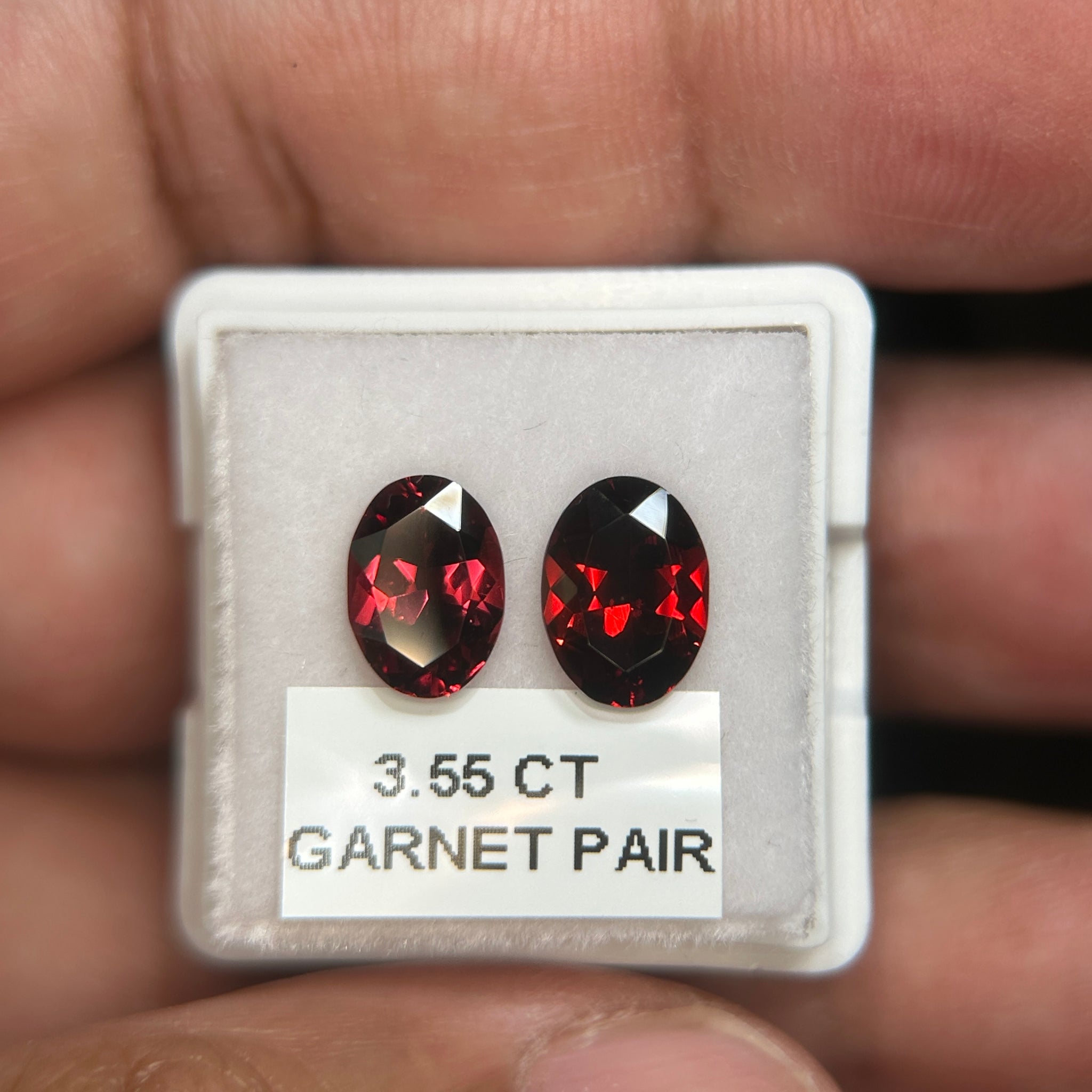 Garnet Pair, 3.56ct, Tanzania, Untreated Unheated