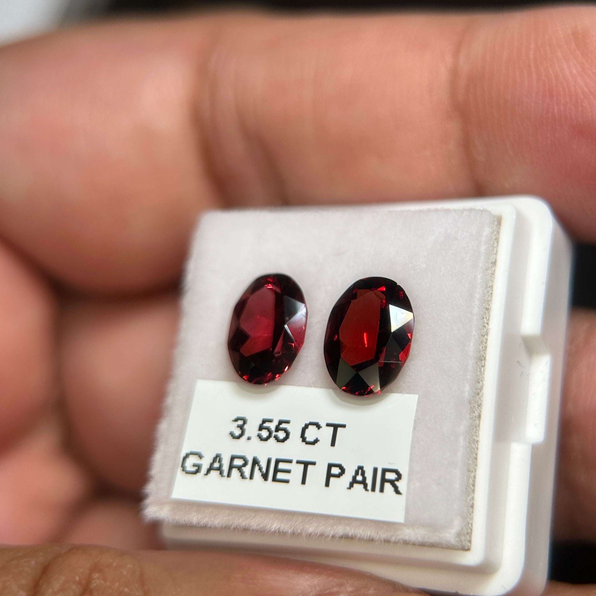 Garnet Pair, 3.56ct, Tanzania, Untreated Unheated