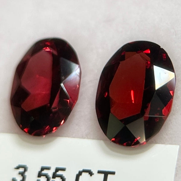 Garnet Pair, 3.56ct, Tanzania, Untreated Unheated