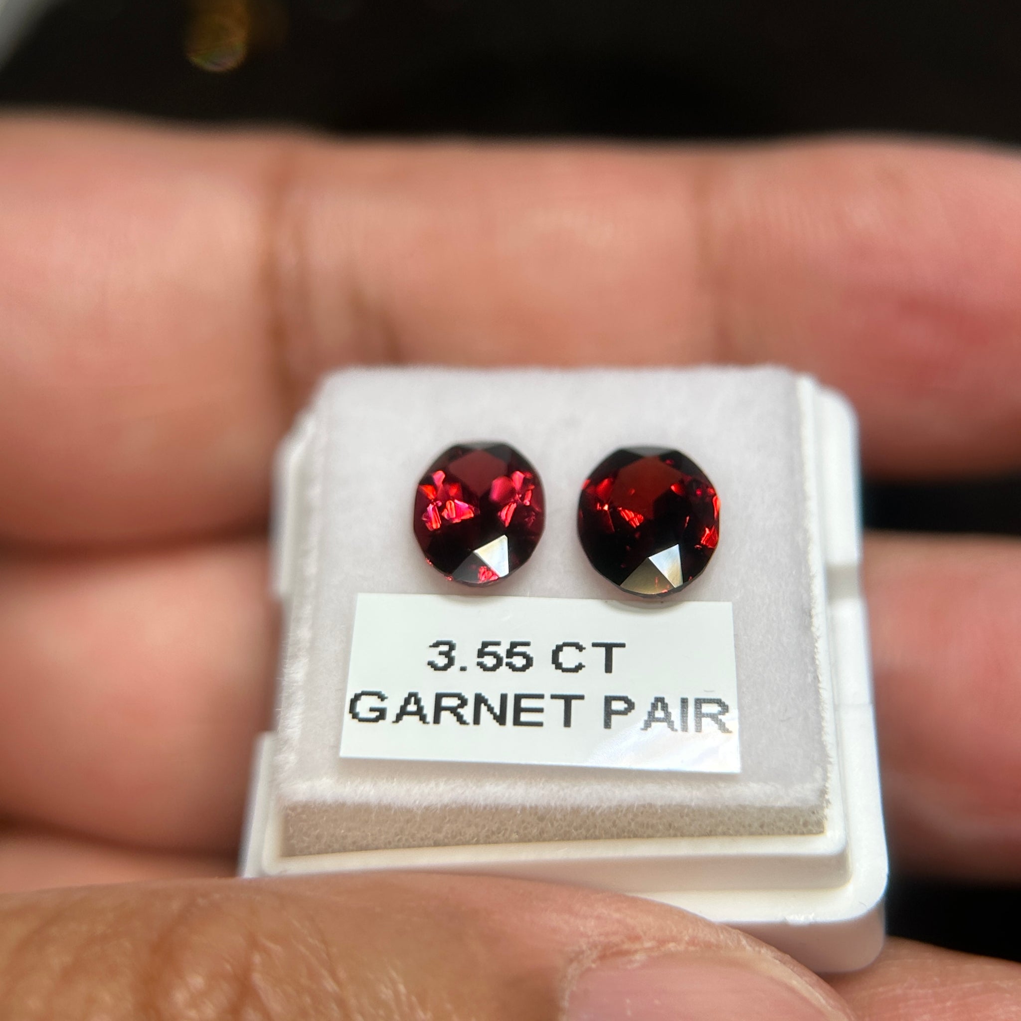 Garnet Pair, 3.56ct, Tanzania, Untreated Unheated