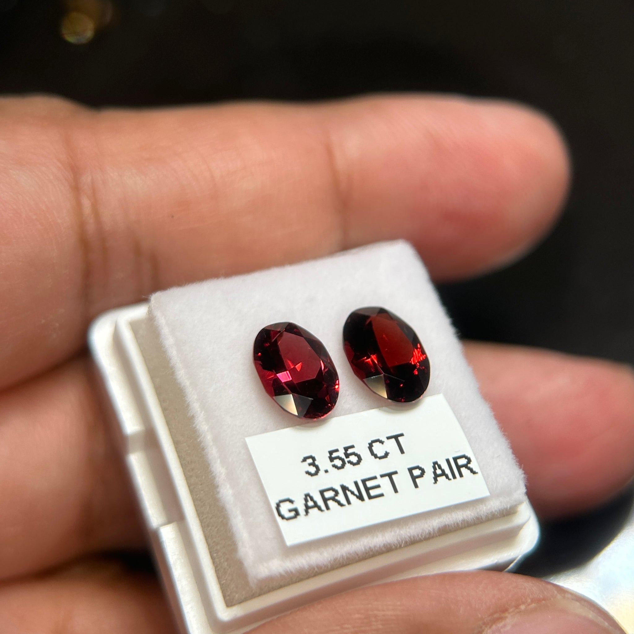 Garnet Pair, 3.56ct, Tanzania, Untreated Unheated