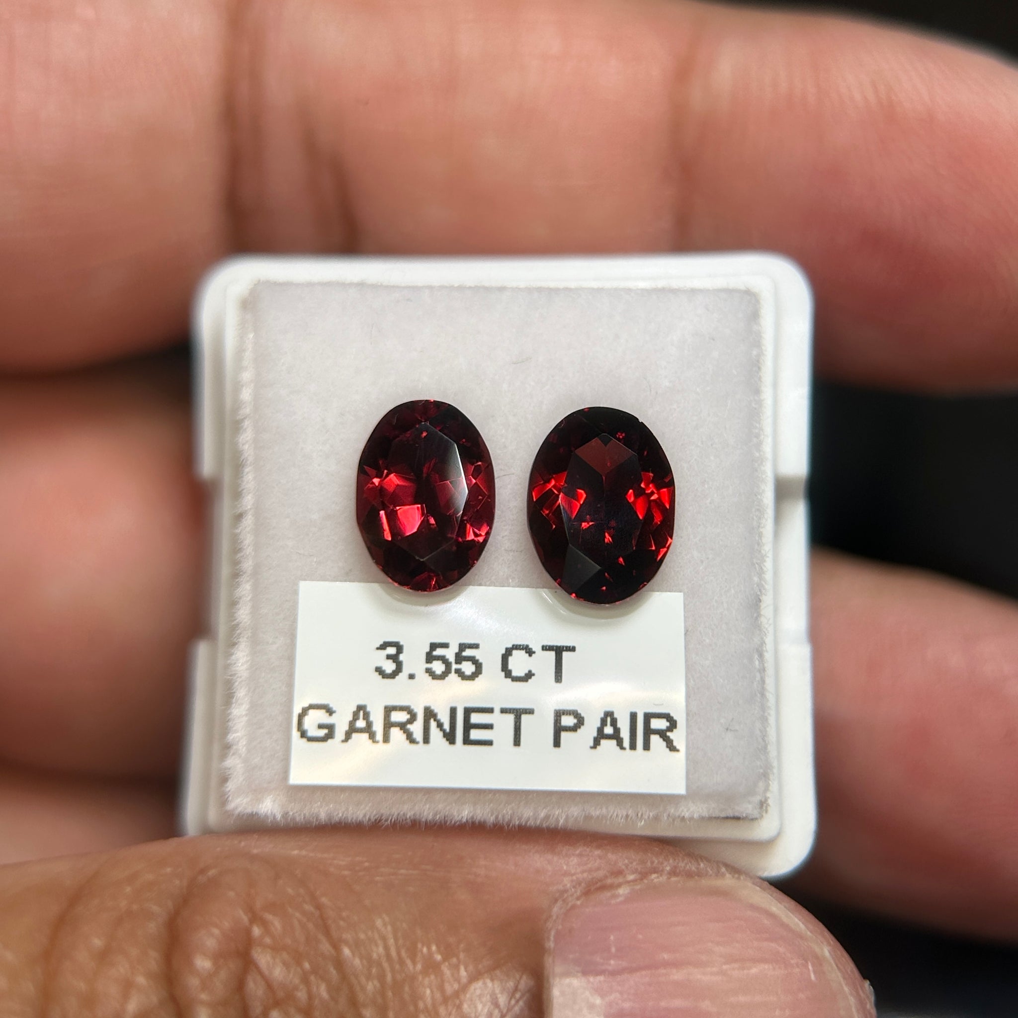 Garnet Pair, 3.56ct, Tanzania, Untreated Unheated
