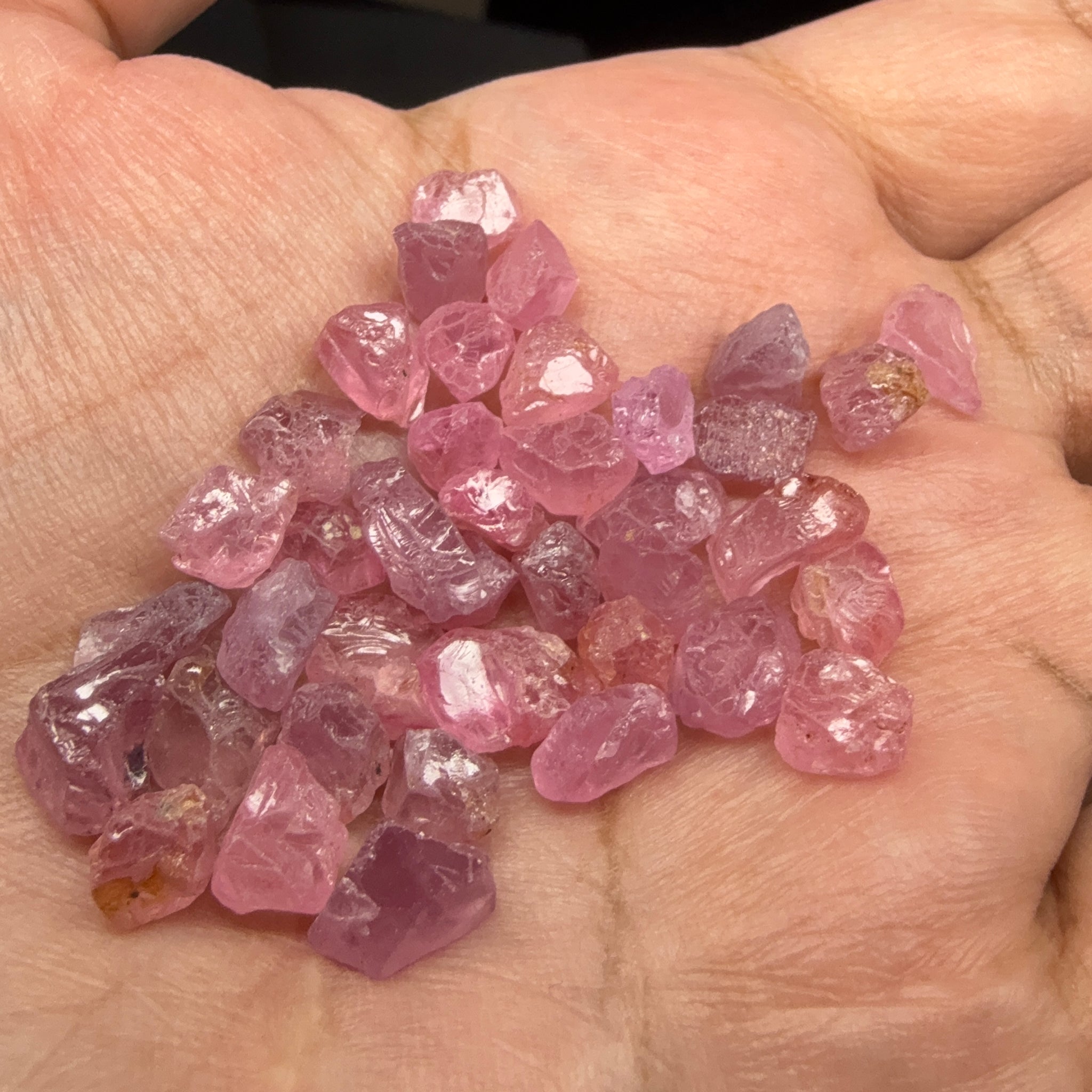 Mozambique Spinel Lot, Baby Pink colour, 68.43ct, Untreated Unheated. All have some inclusions and cracks, but if you want to have a play with them going cheap