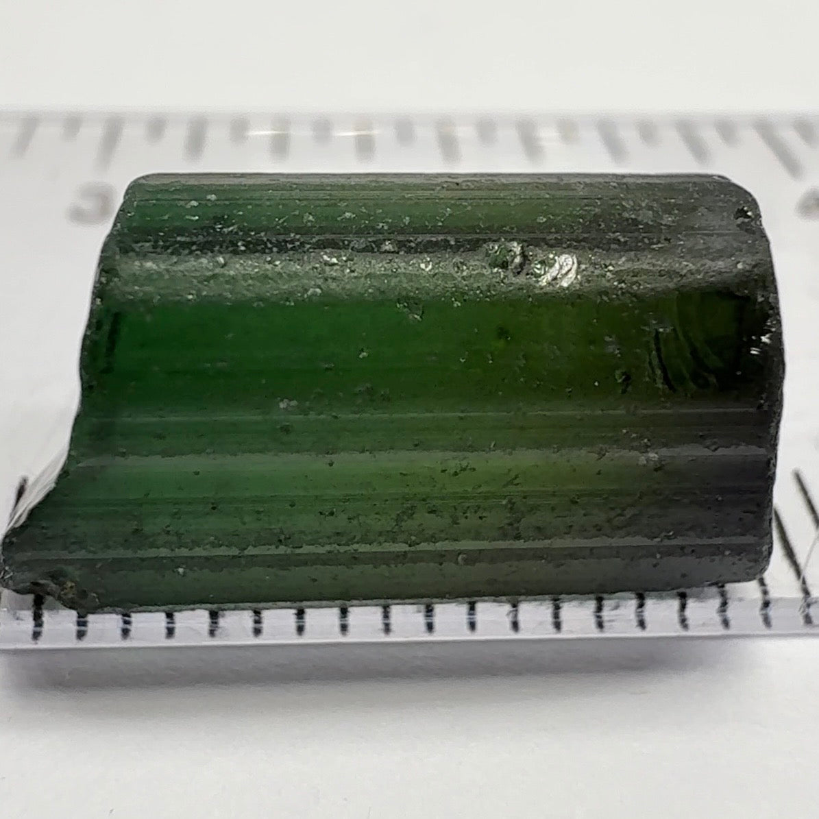 Congo Tourmaline Crystal, 15.49ct, Untreated Unheated, vvs-if, c axis closed